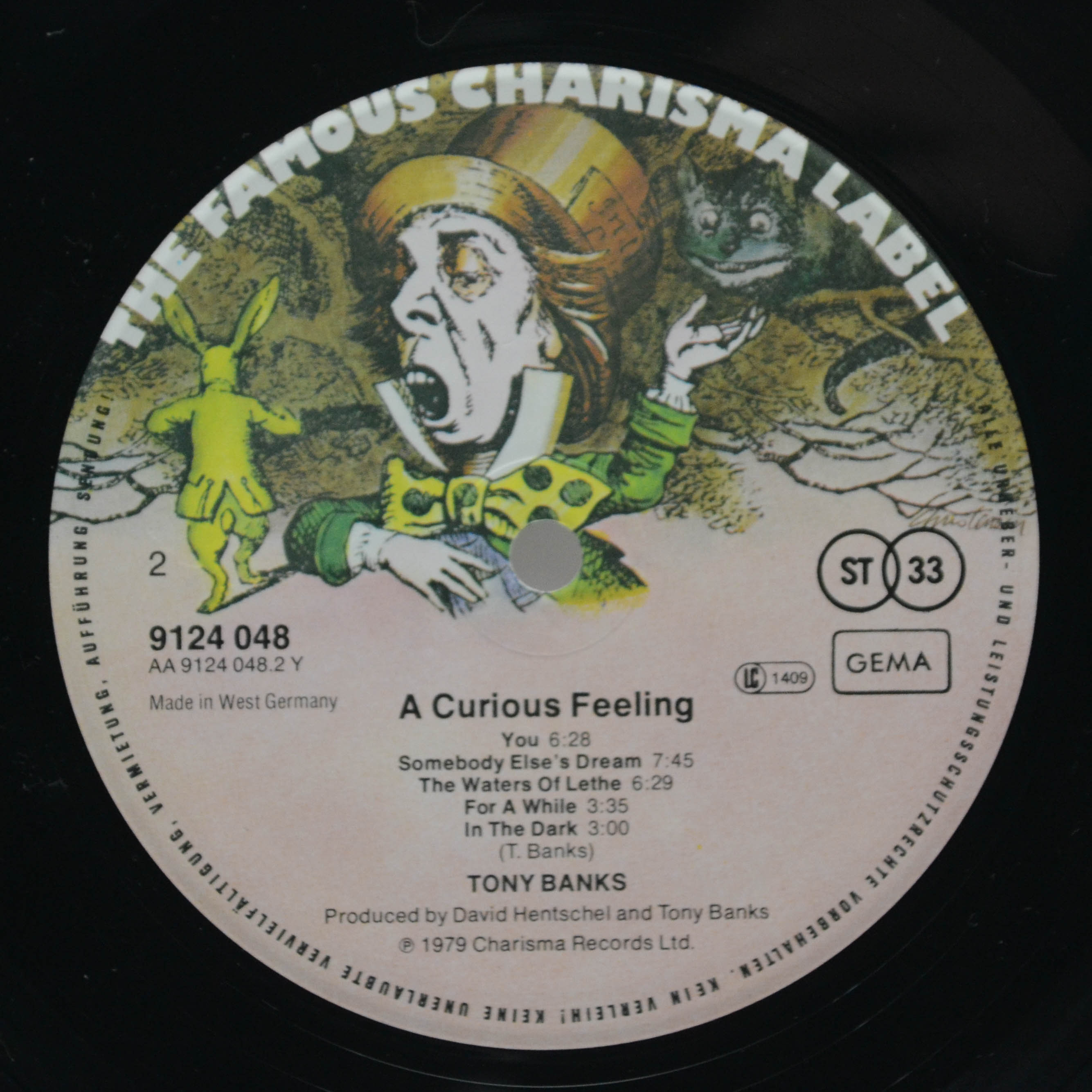 Виниловая пластинка Tony Banks — A Curious Feeling, 1979