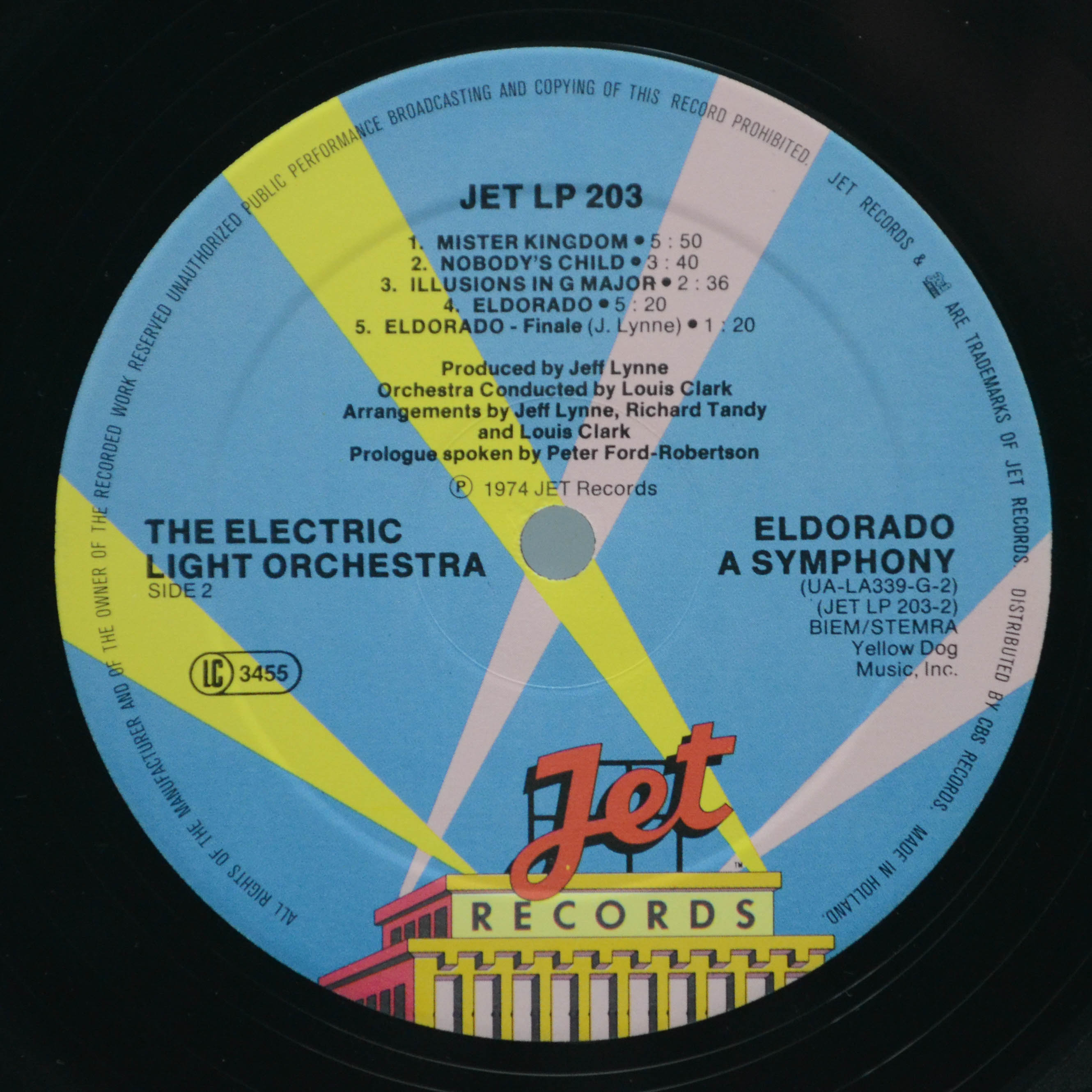 Electric Light Orchestra — Eldorado - A Symphony By The Electric Light Orchestra, 1973