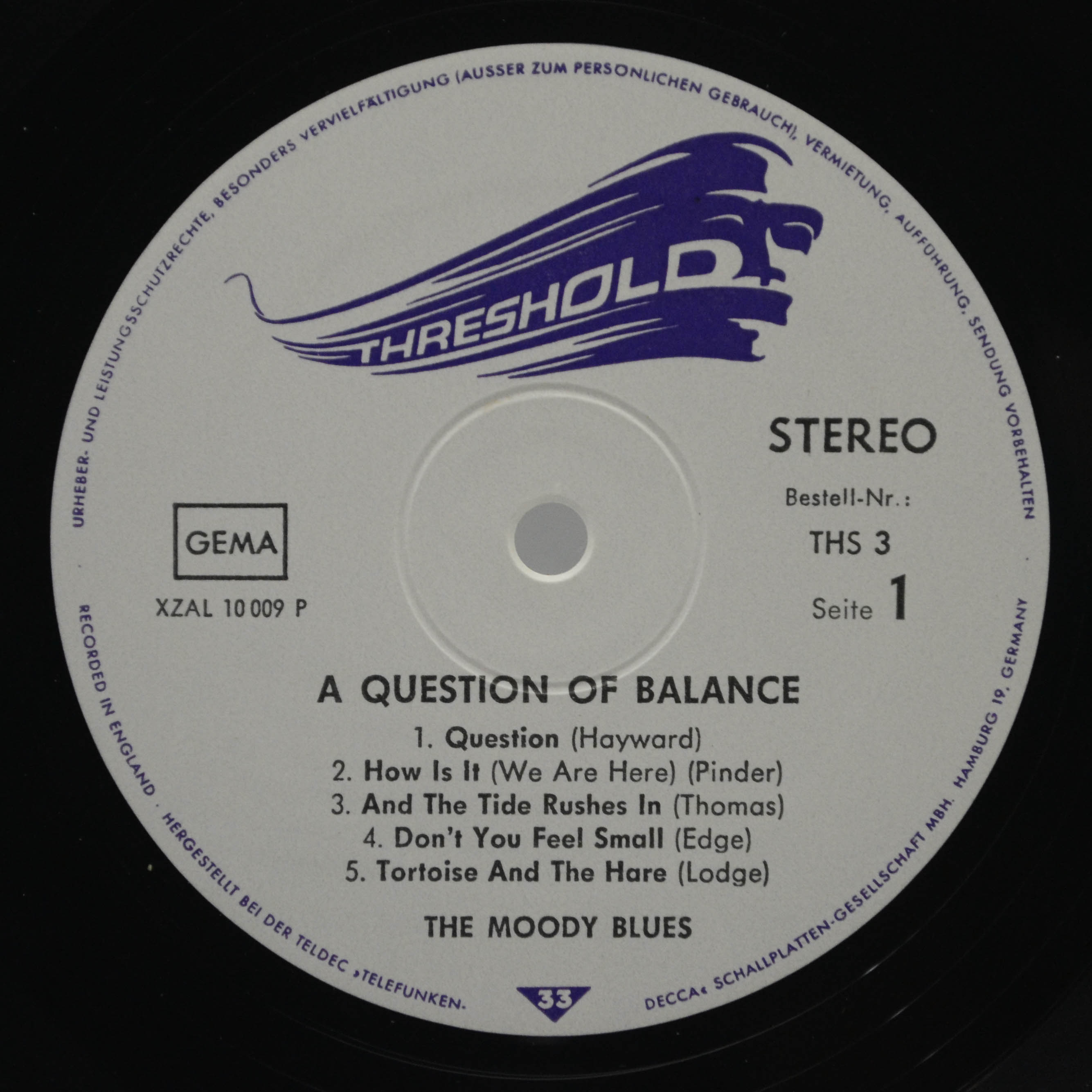 Moody Blues — A Question Of Balance, 1970