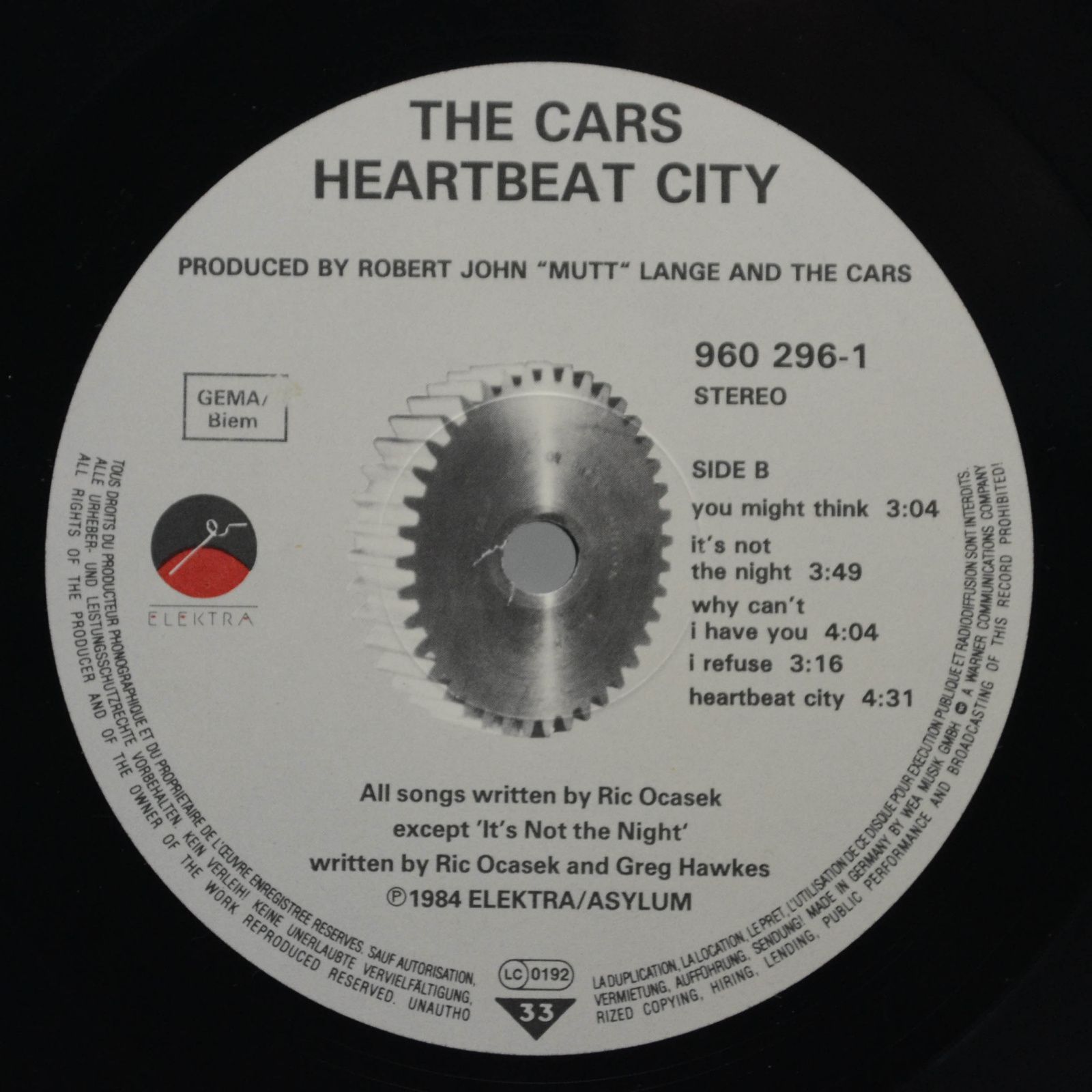 Cars — Heartbeat City, 1984