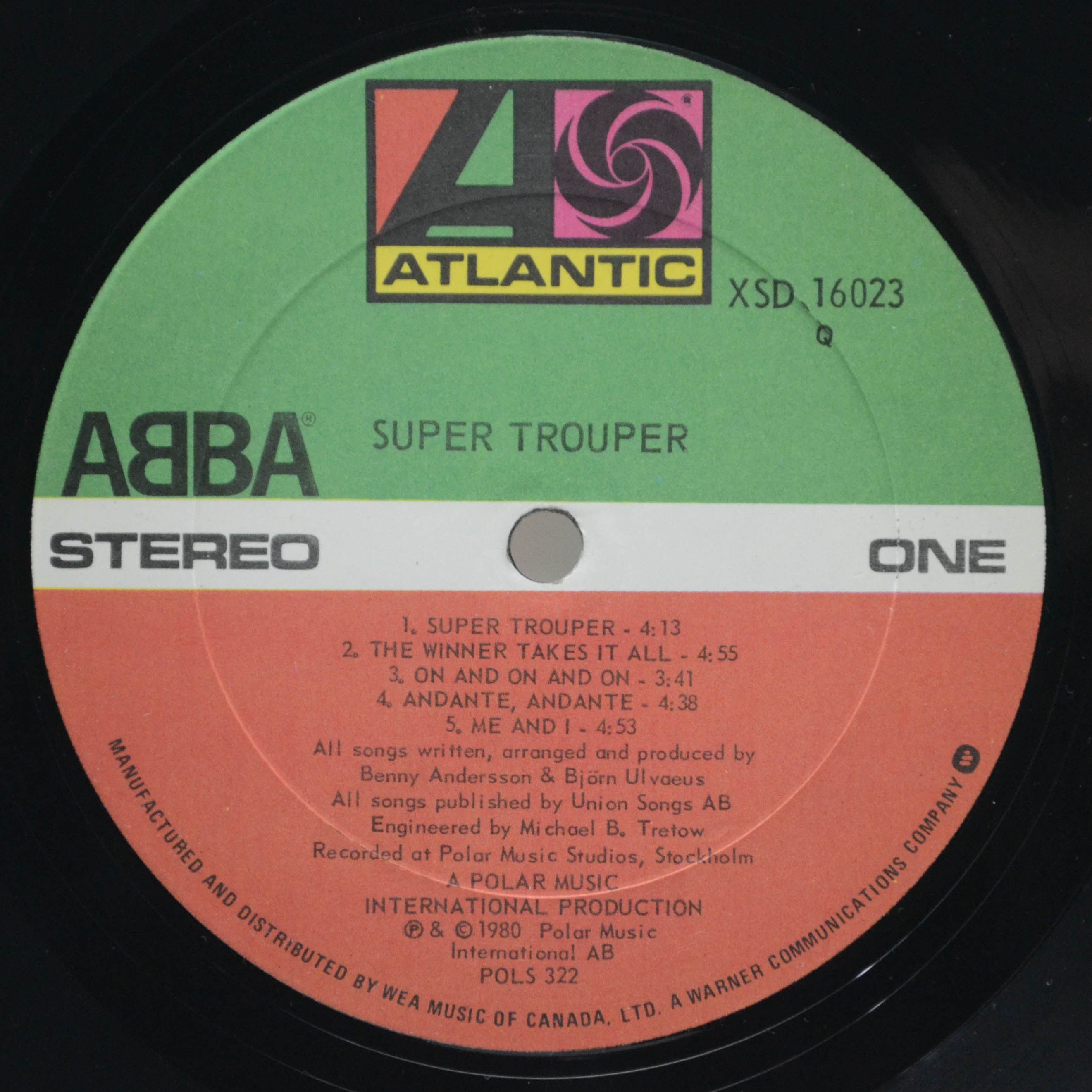 ABBA — Super Trouper, 1980
