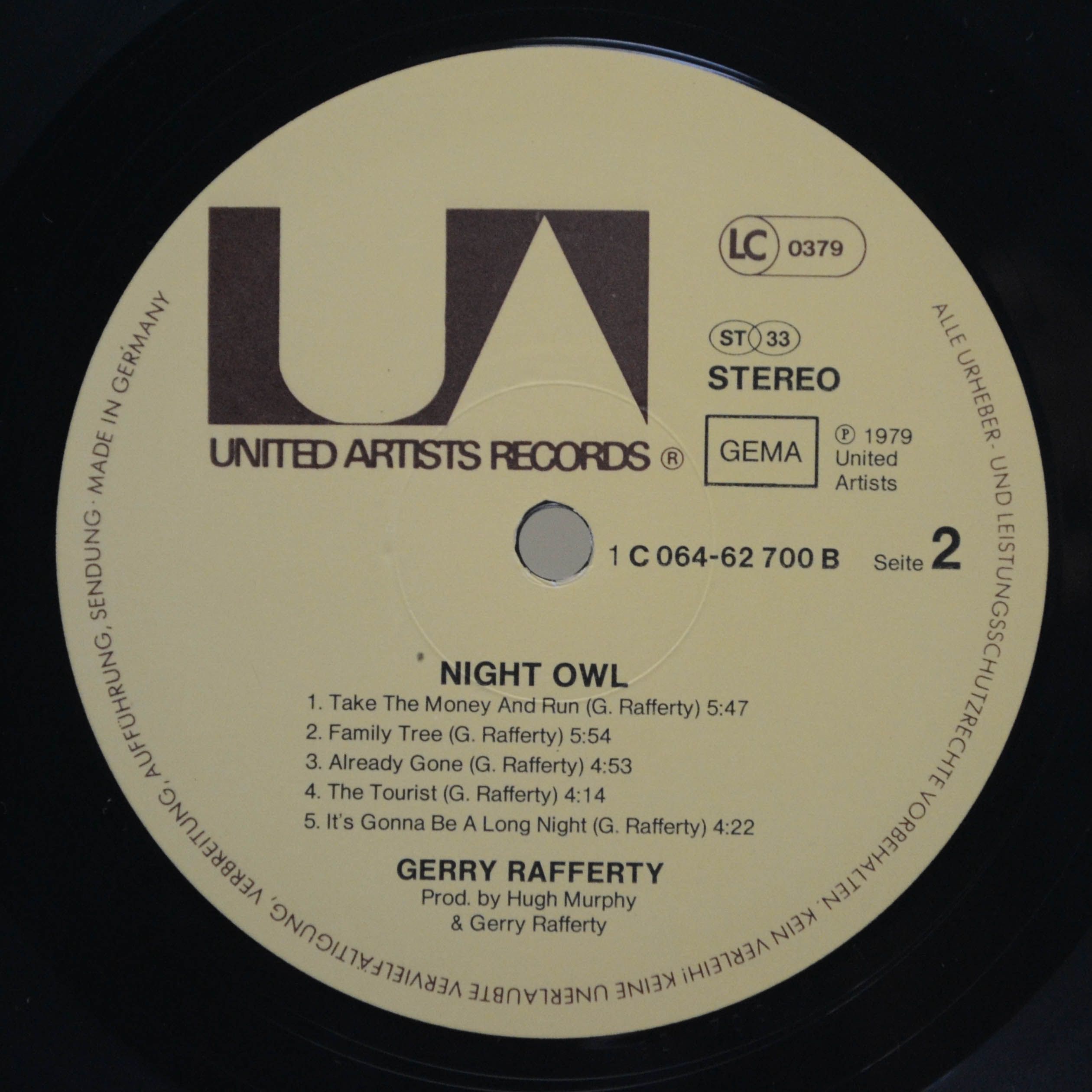 Gerry Rafferty — Night Owl, 1979