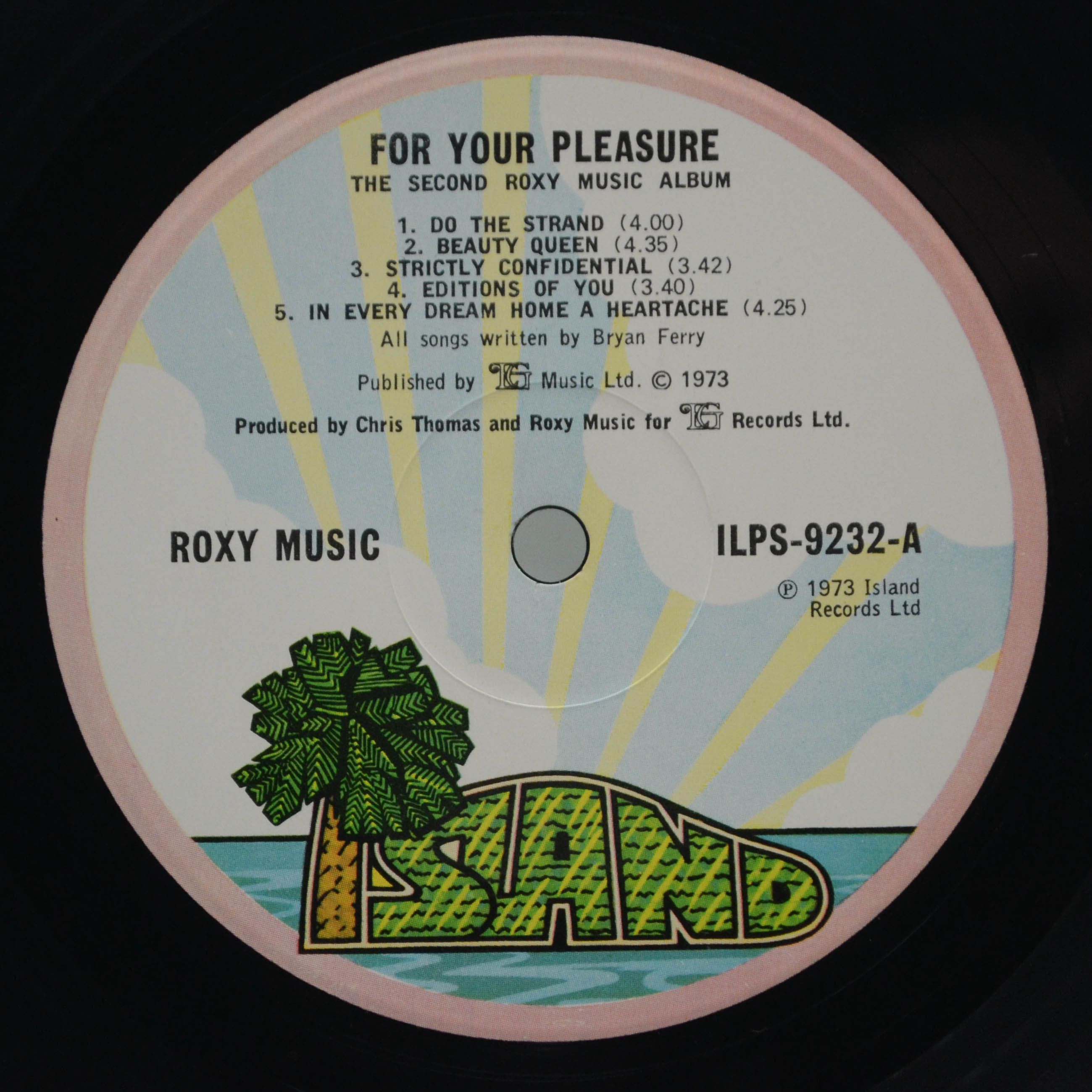 Roxy Music — For Your Pleasure (1-st, UK), 1973