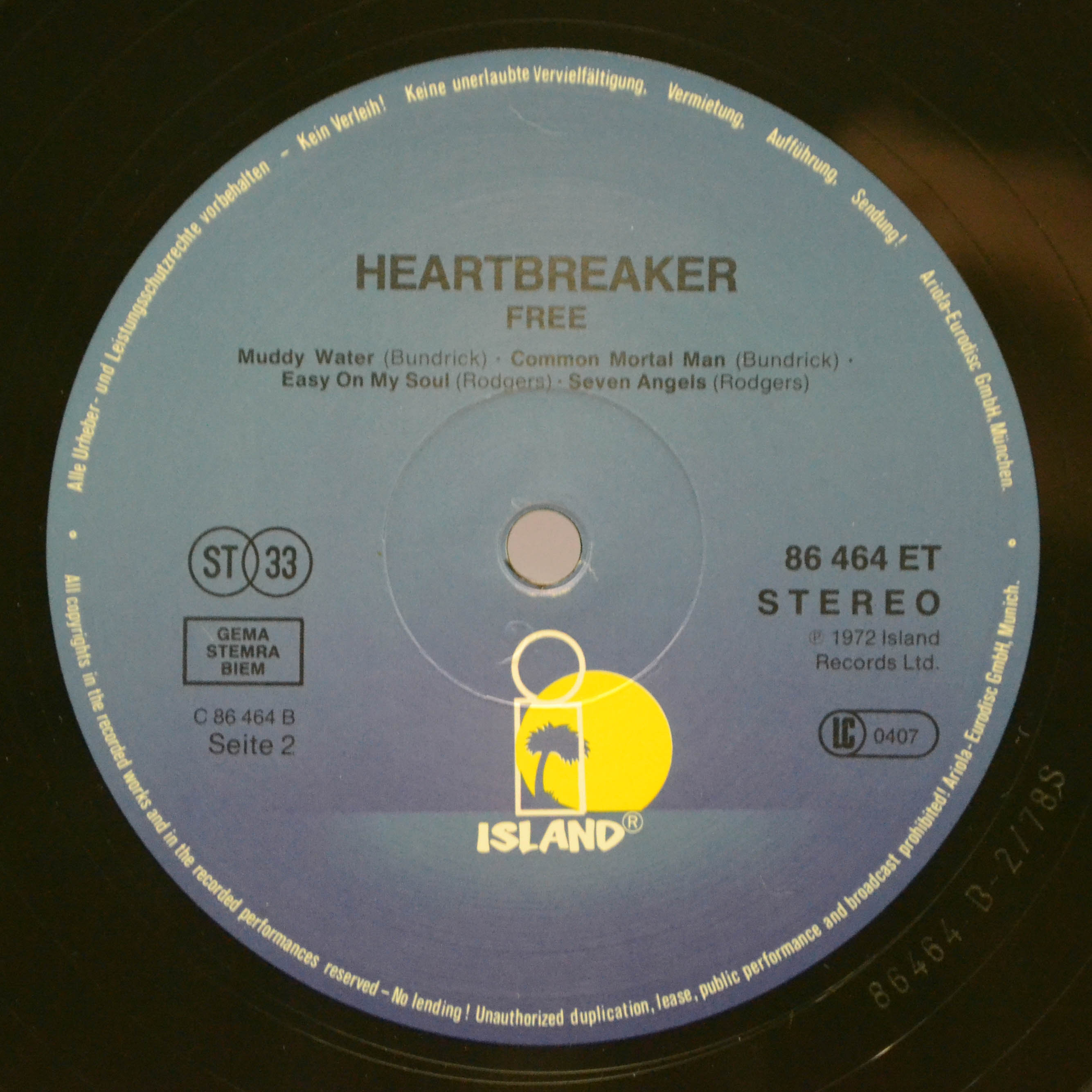 Free — Heartbreaker, 1972