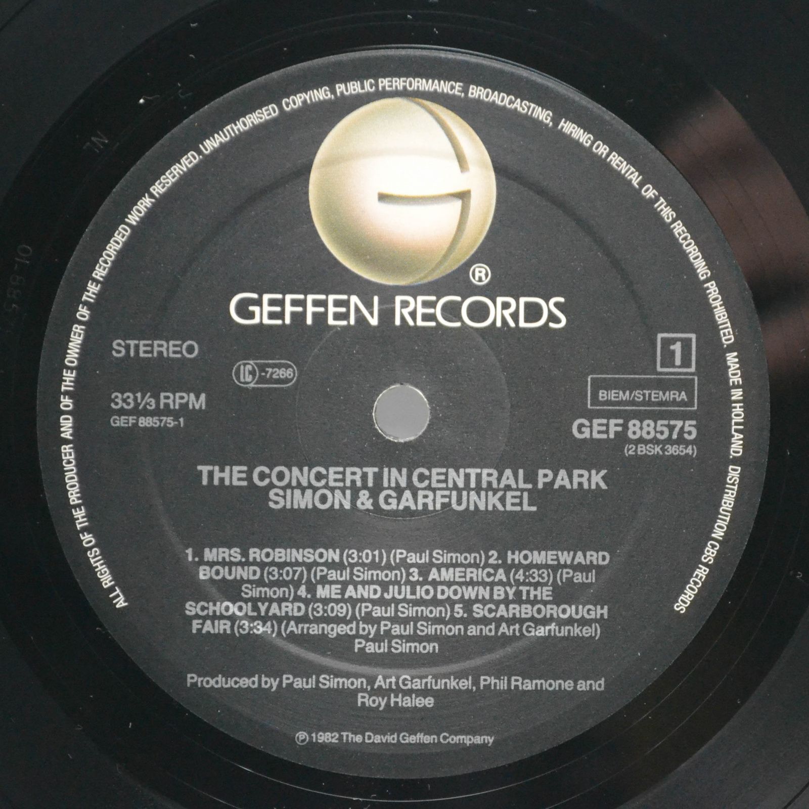 Simon & Garfunkel — The Concert In Central Park (2LP), 1982