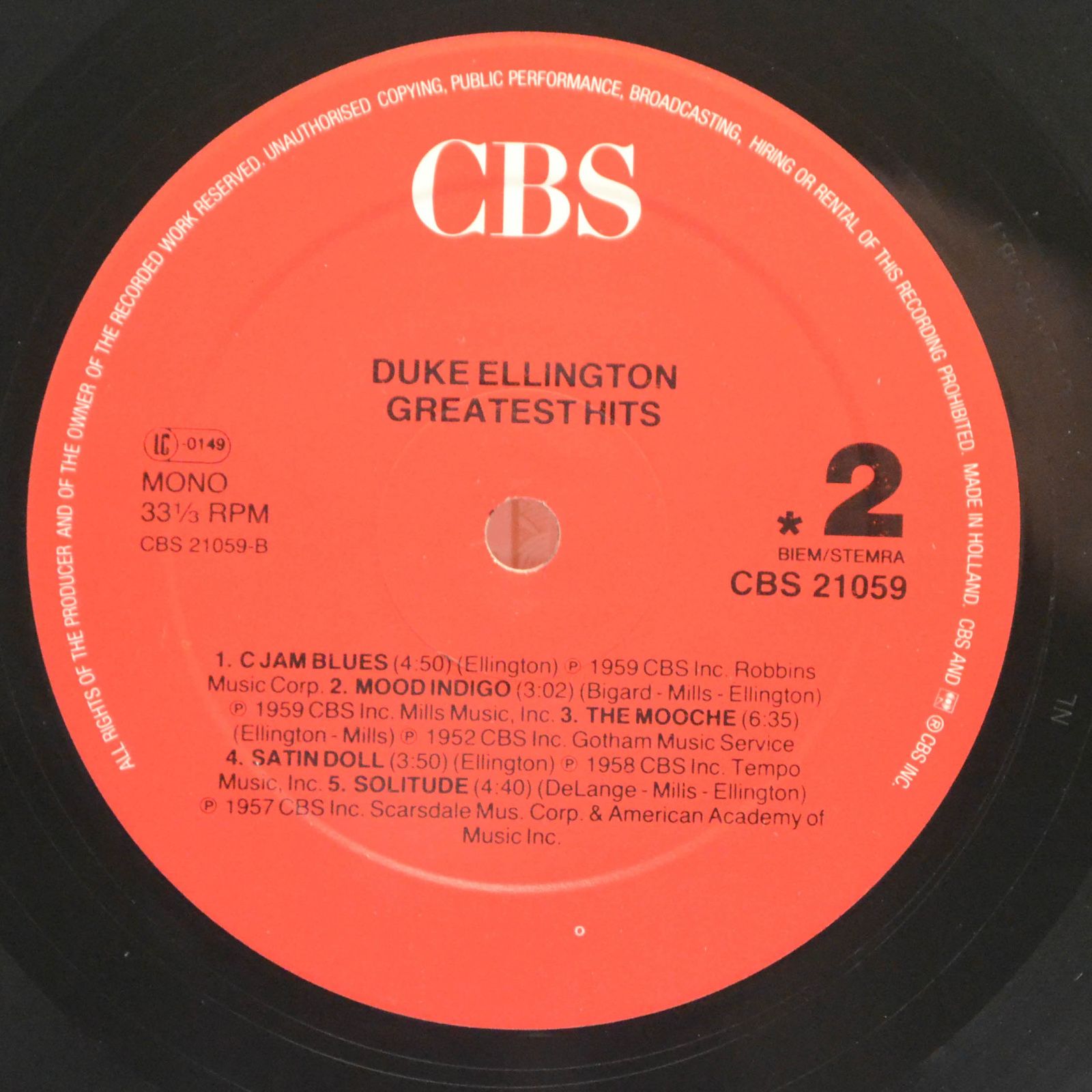 Duke Ellington — Greatest Hits, 1983