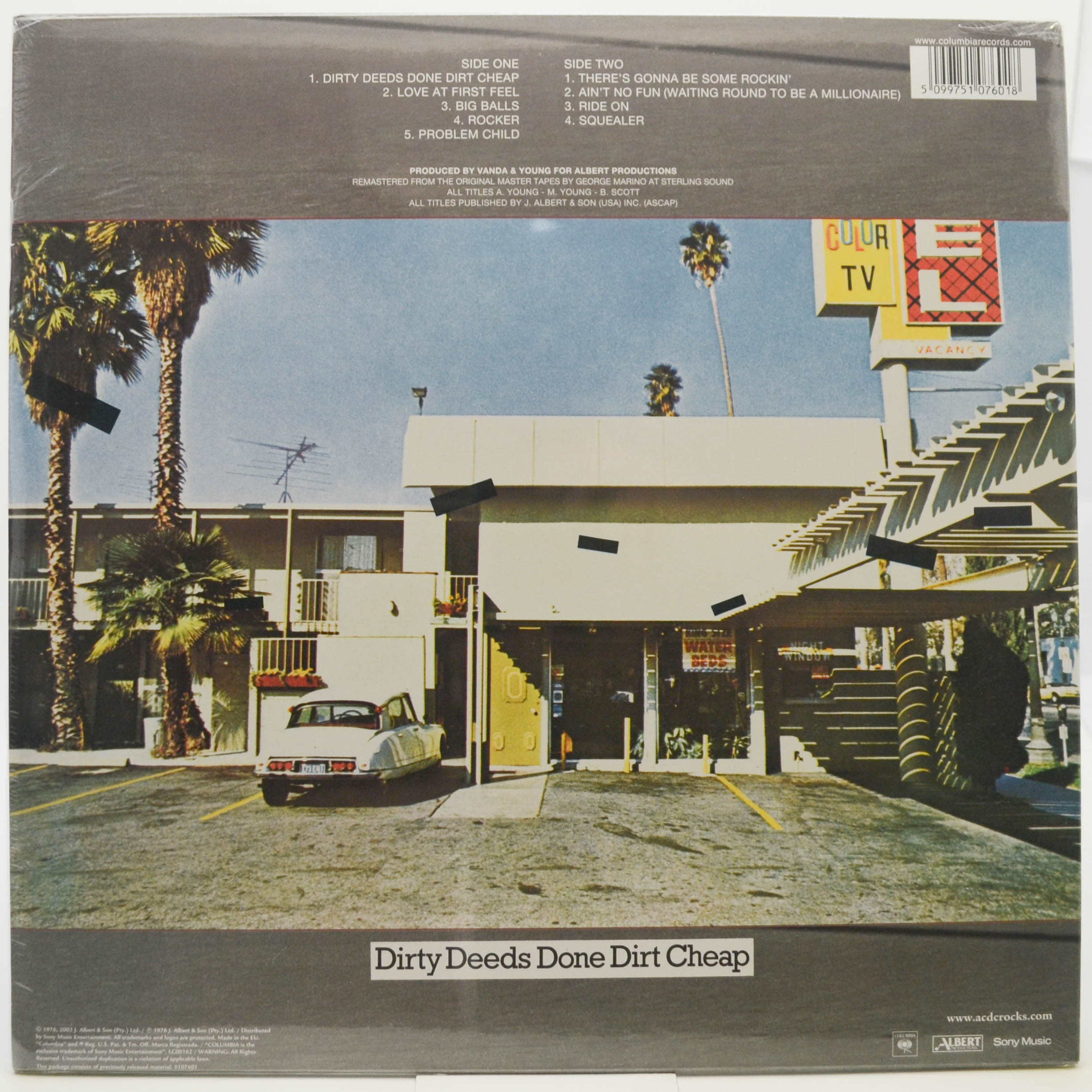 Виниловая пластинка AC/DC — Dirty Deeds Done Dirt Cheap, 1976