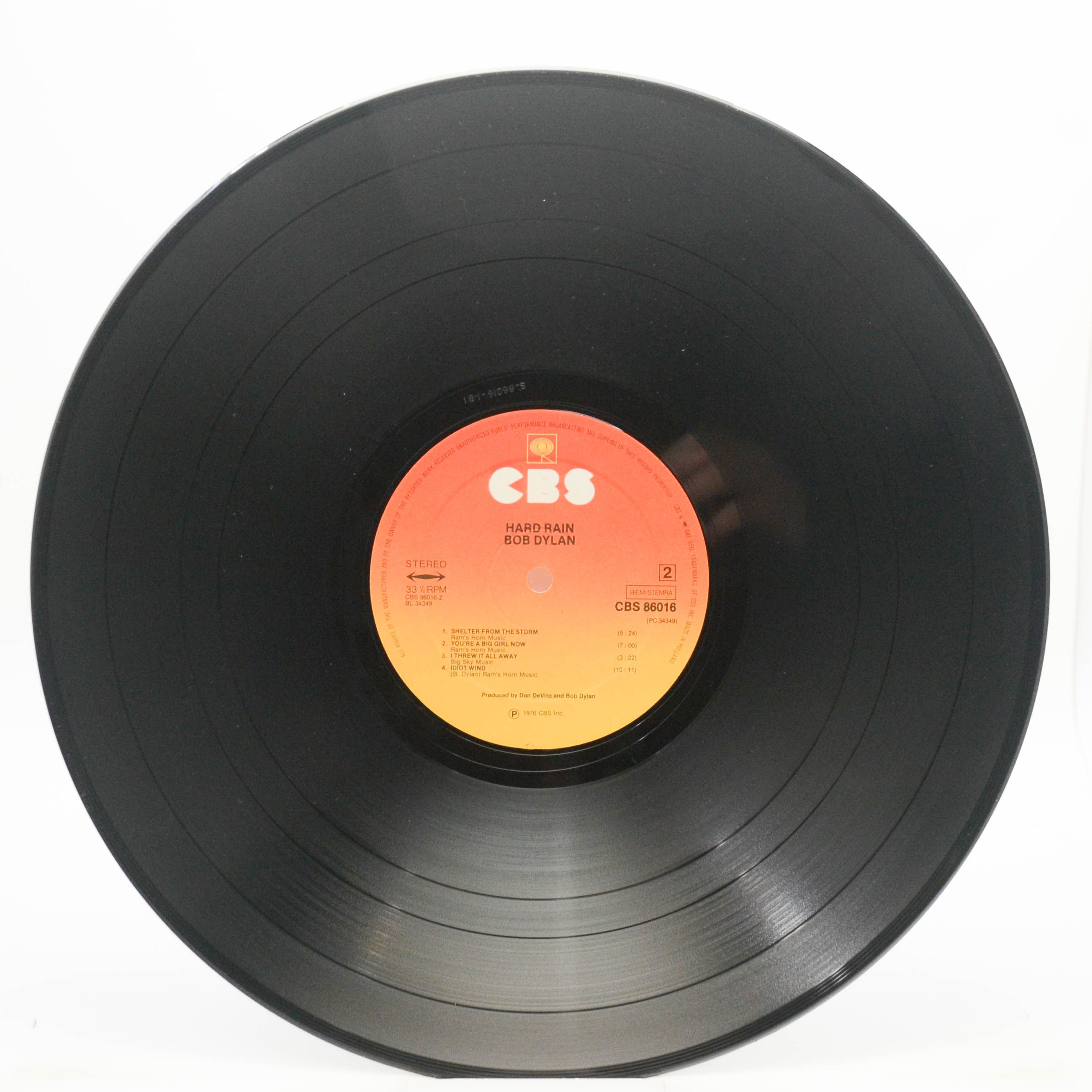 Bob Dylan — Hard Rain, 1976