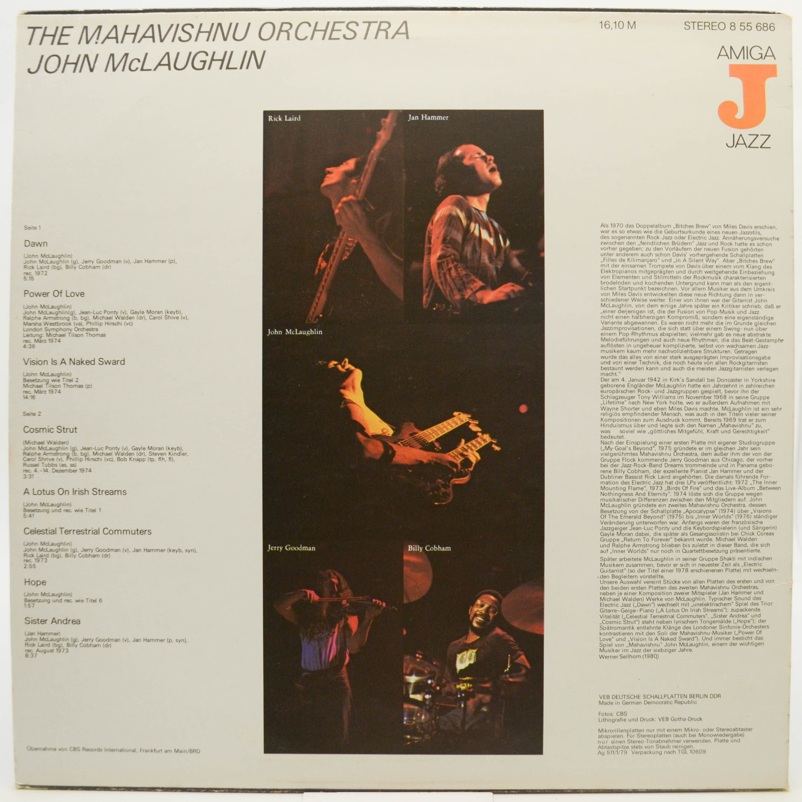 Mahavishnu Orchestra, John McLaughlin — The Mahavishnu Orchestra - John McLaughlin, 1980