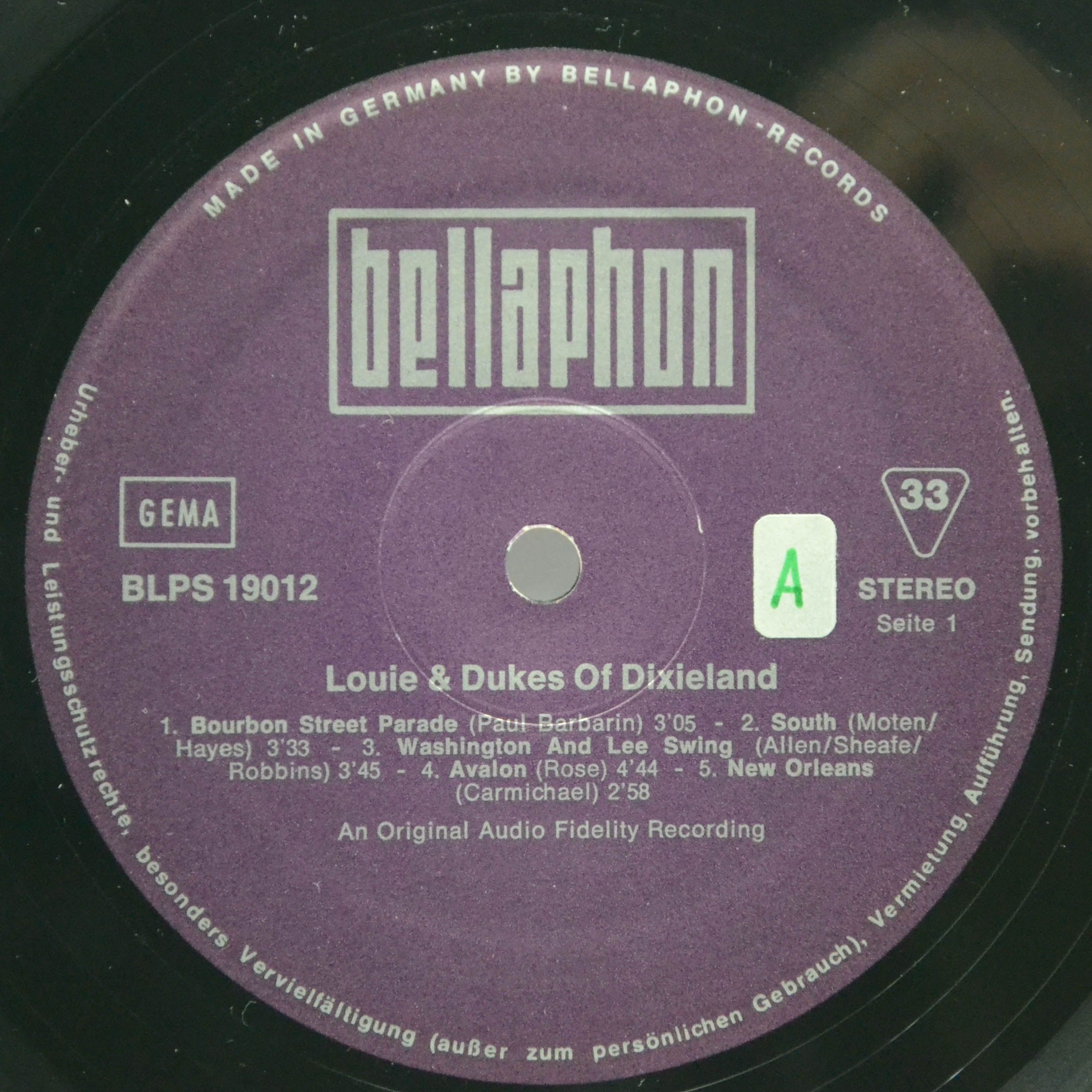 Louis Armstrong And The Dukes Of Dixieland — Louie And The Dukes Of Dixieland, 1960