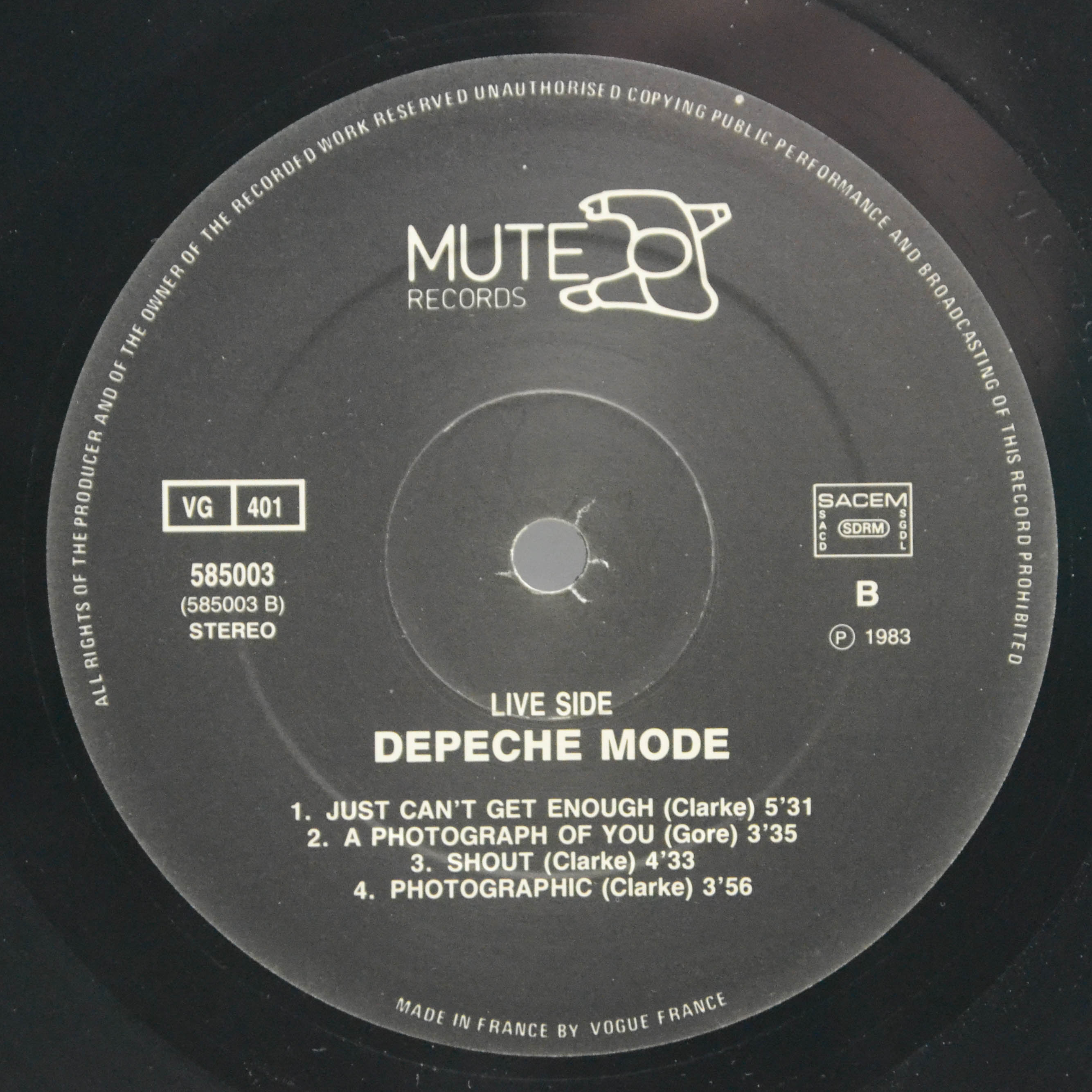 Виниловая пластинка Depeche Mode — Love In Itself∙ 2 ∙ 3 And Live Tracks, 1985