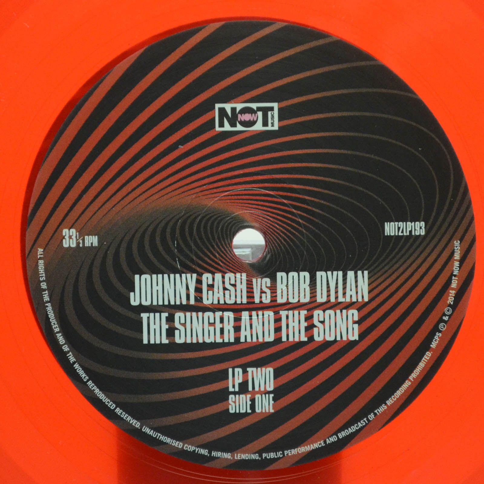Johnny Cash Vs Bob Dylan — The Singer And The Song (2LP), 2014