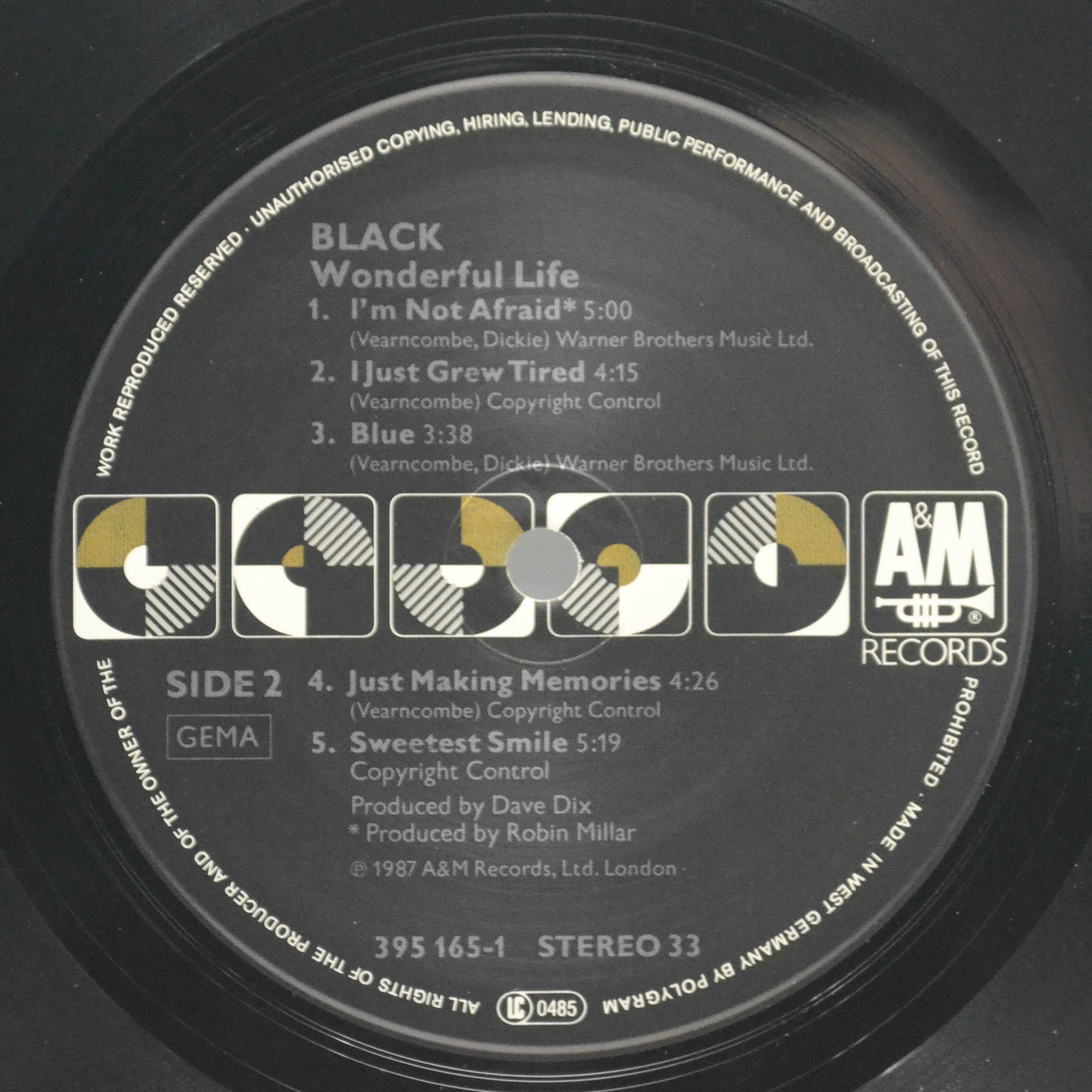 Black — Wonderful Life, 1987