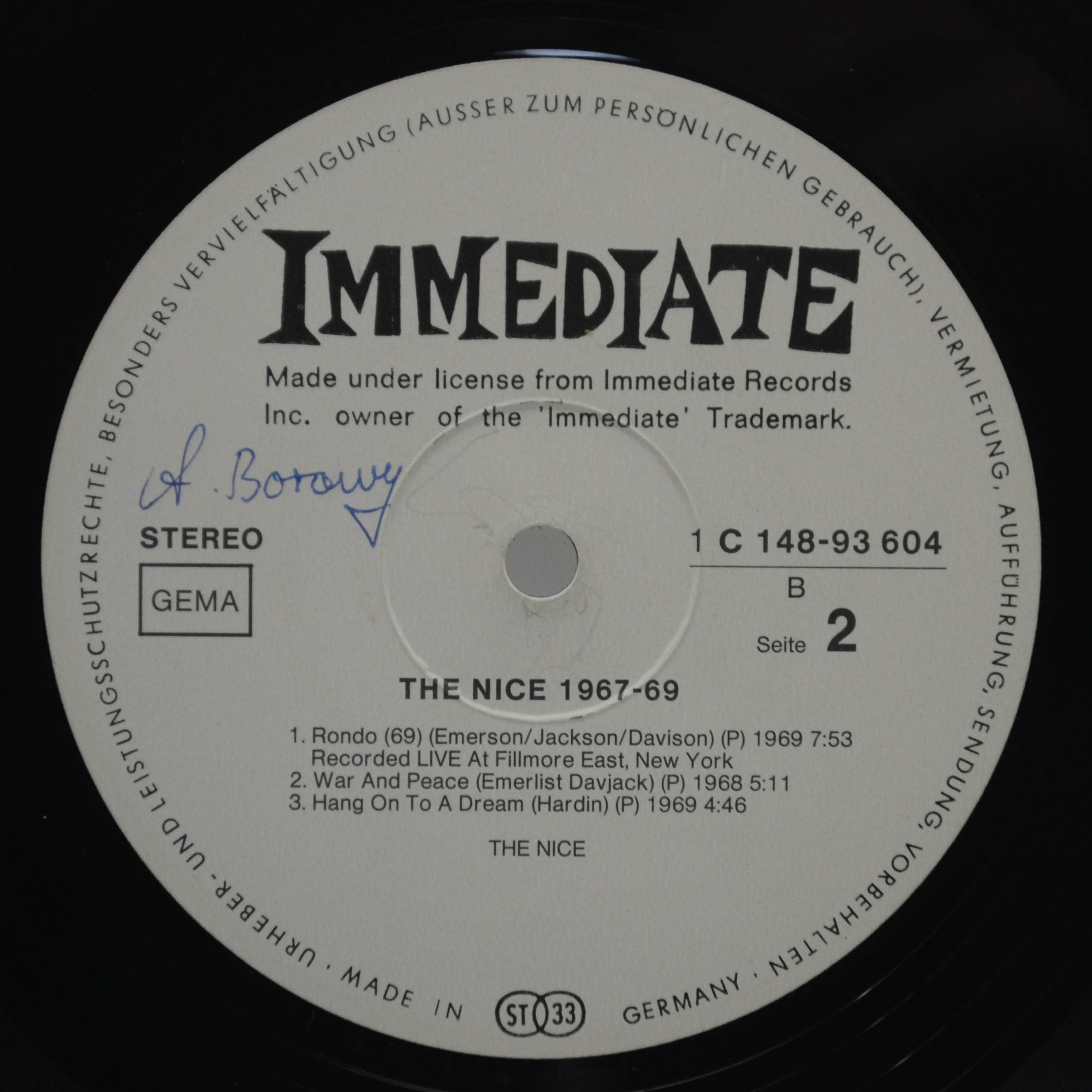 Nice — 1967-69 (2LP), 1972