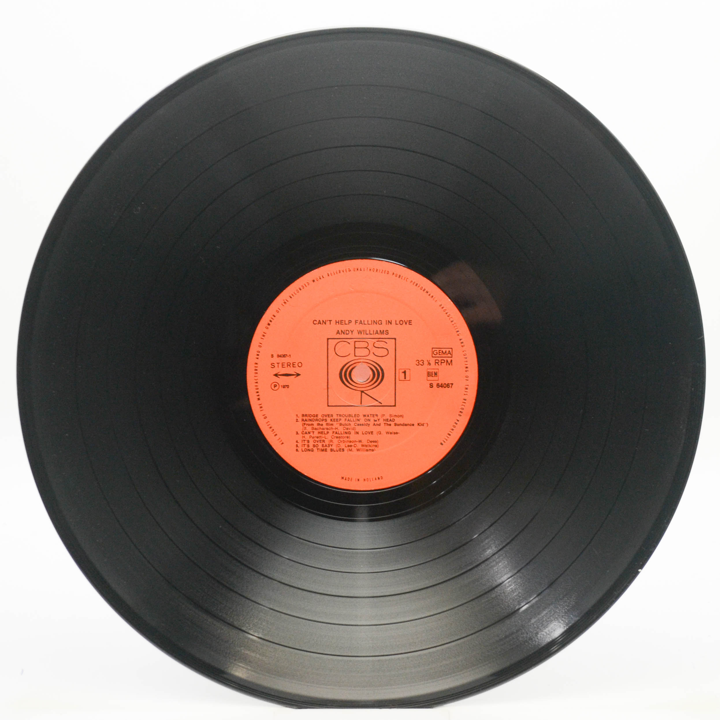 Andy Williams — Can't Help Falling In Love, 1970