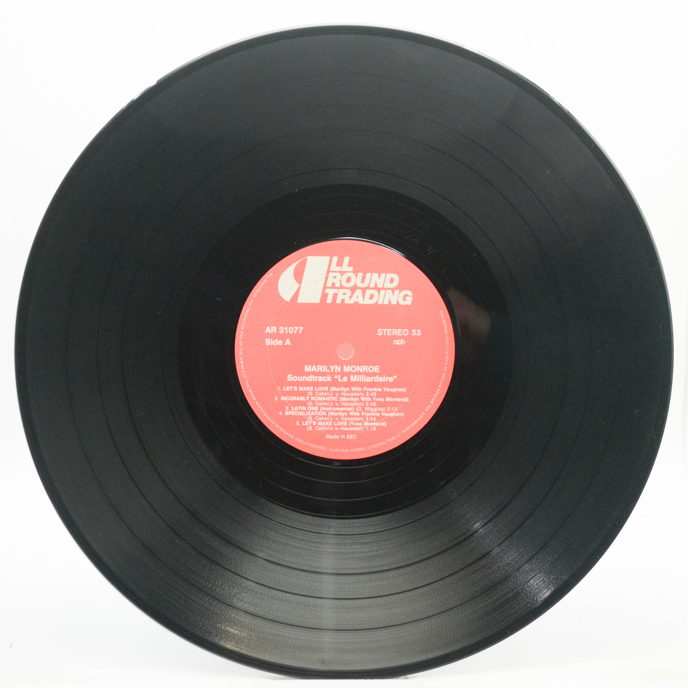 Виниловая пластинка Marilyn Monroe — The Latest Blonde (Original Picture Soundtrack 'Let's Make Love'), 1960