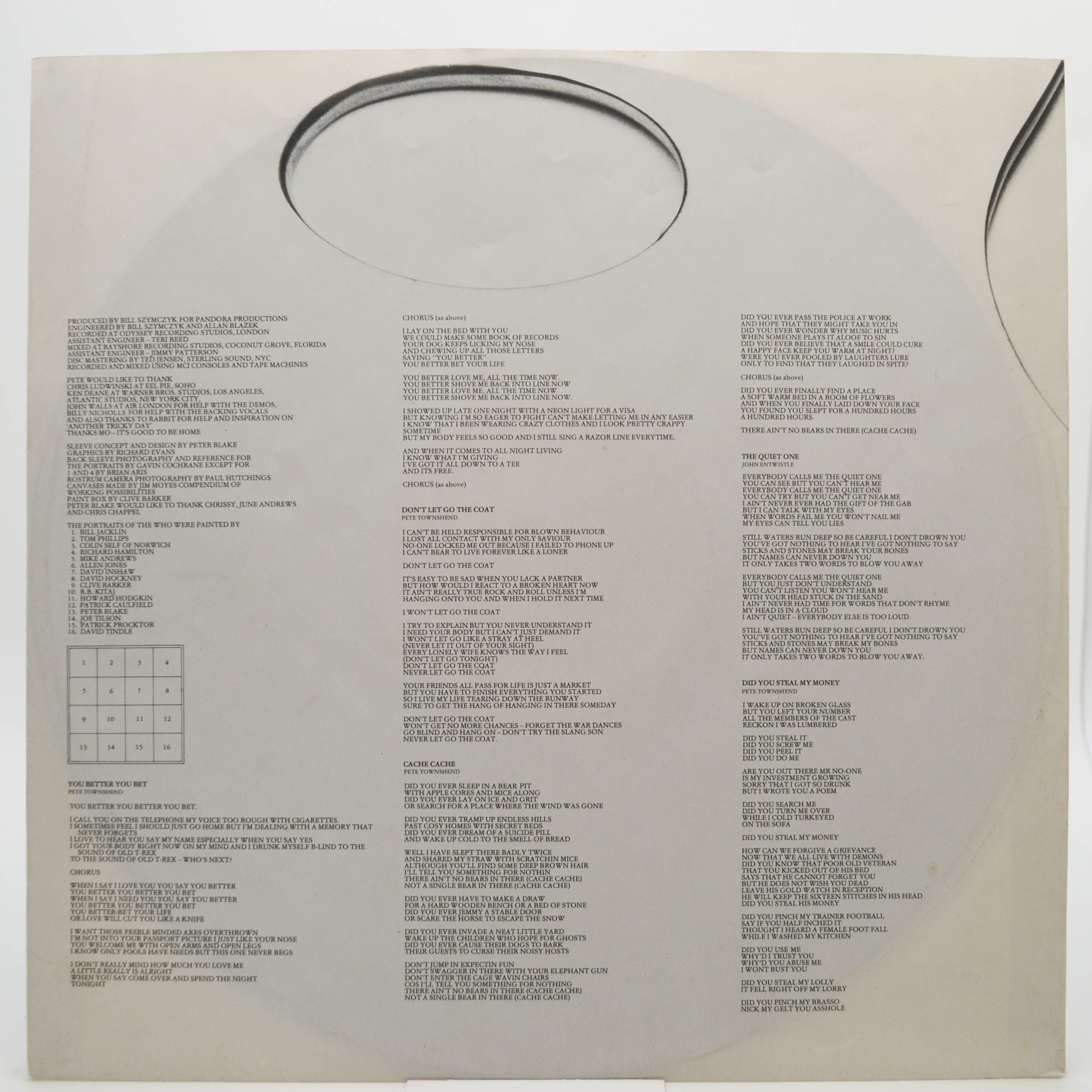 Who — Face Dances, 1981