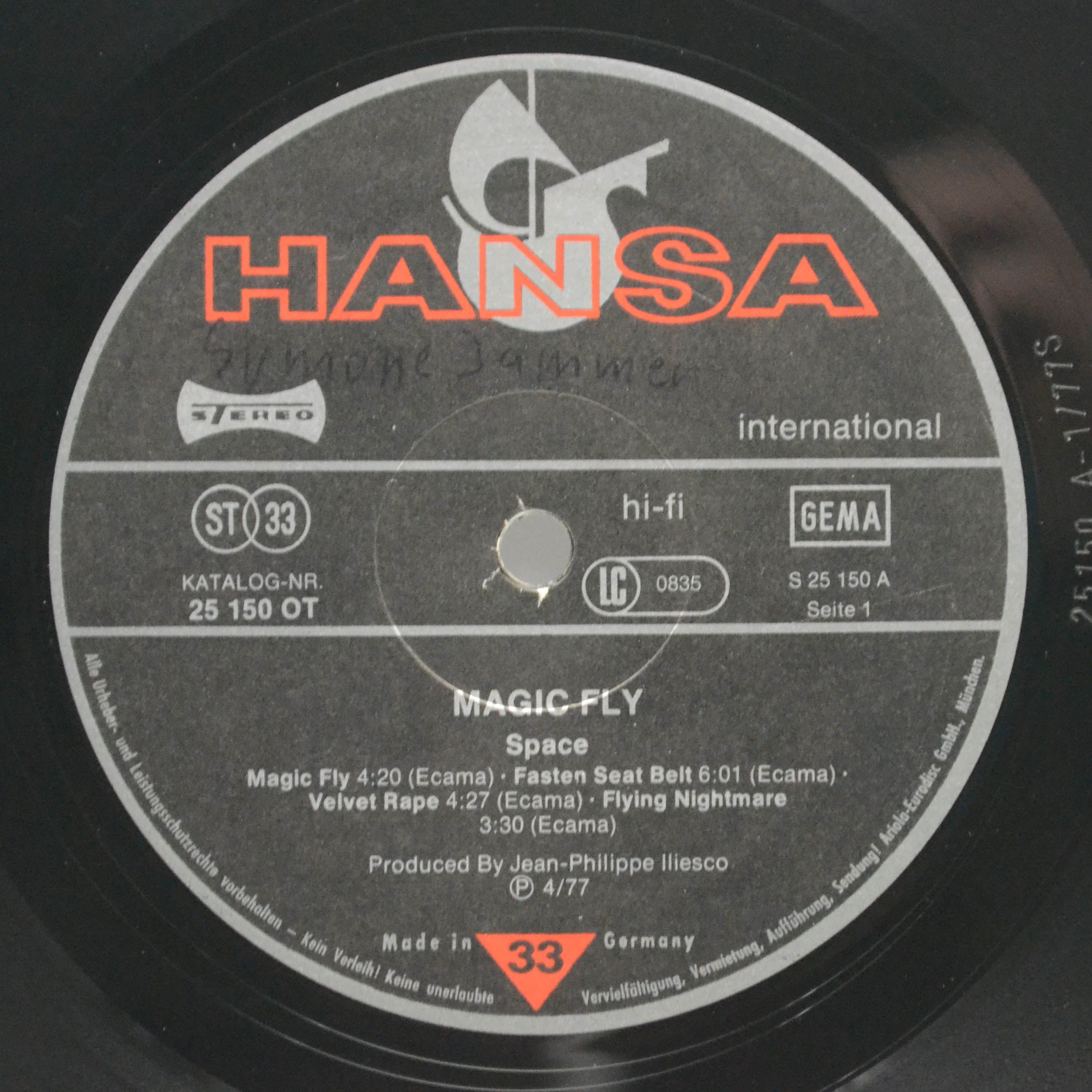 Space — Magic Fly, 1977