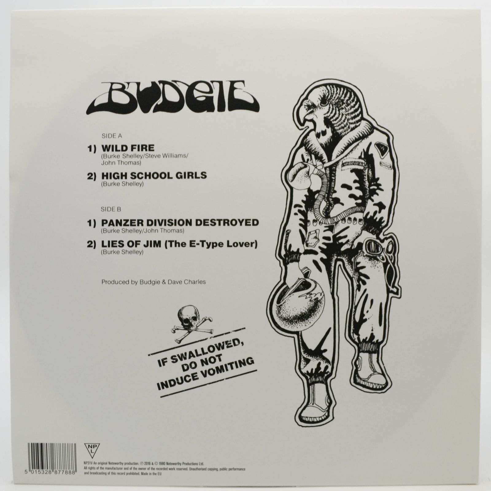 Budgie — If Swallowed, Do Not Induce Vomiting, 1980