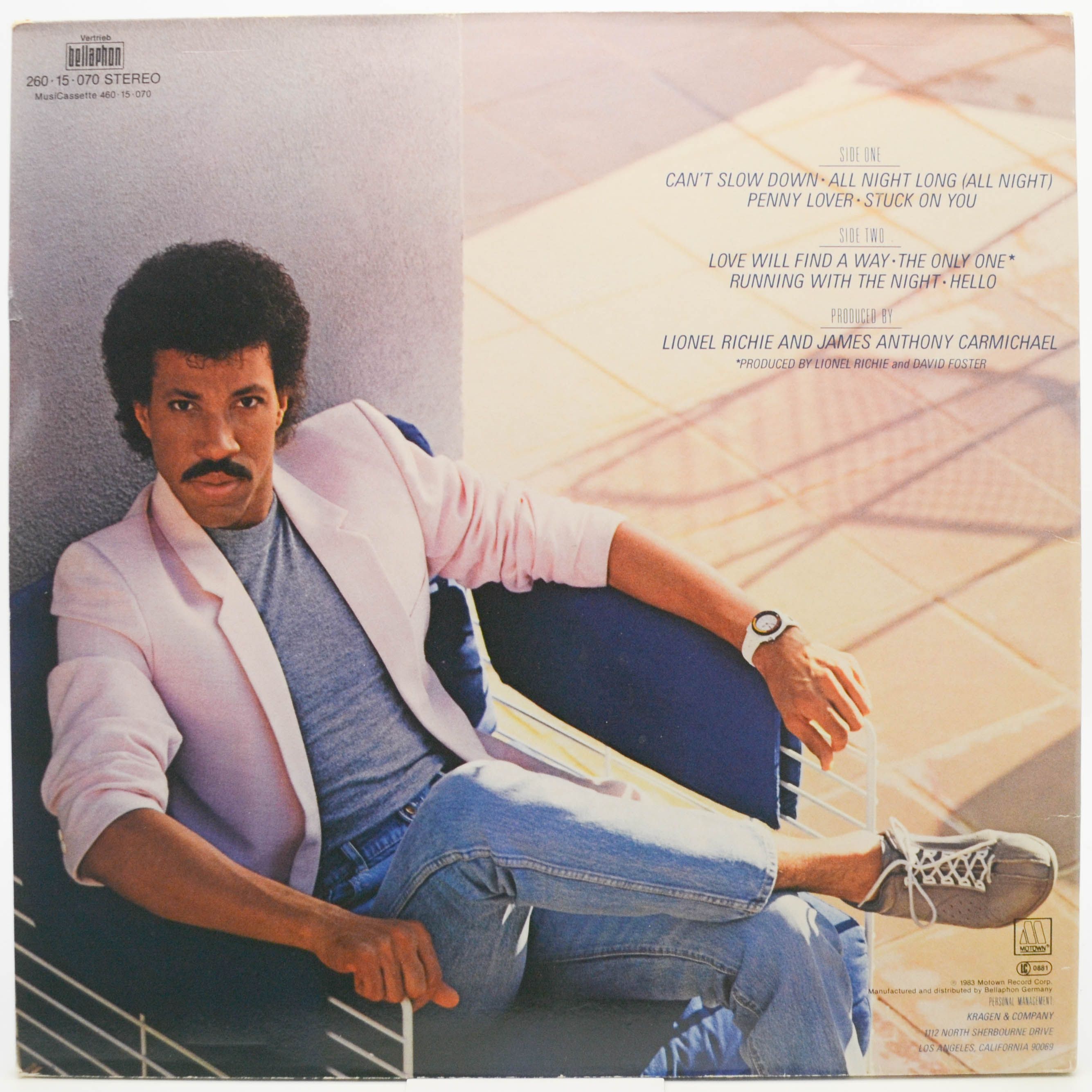 Lionel Richie — Can't Slow Down, 1983