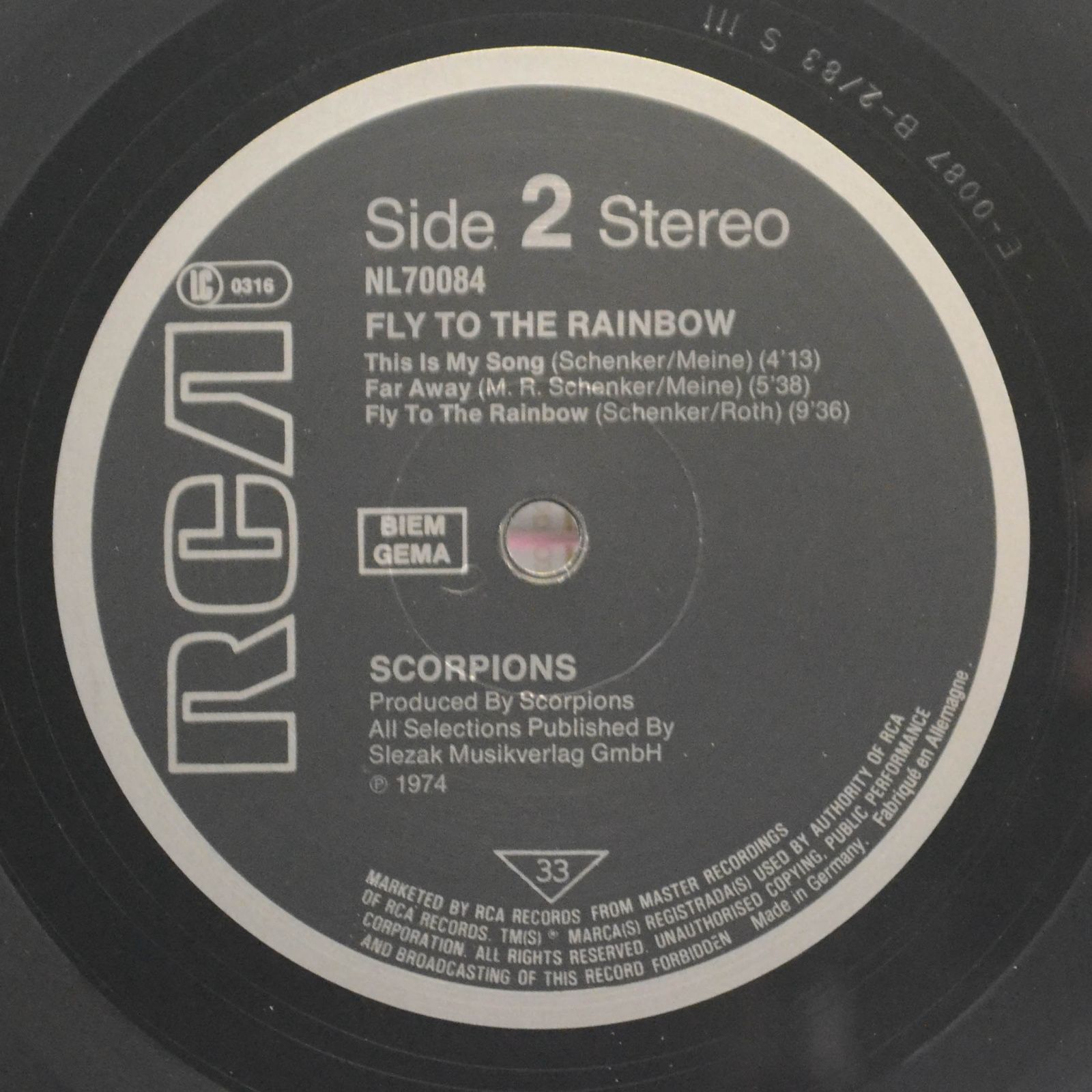 Scorpions — Fly To The Rainbow, 1983