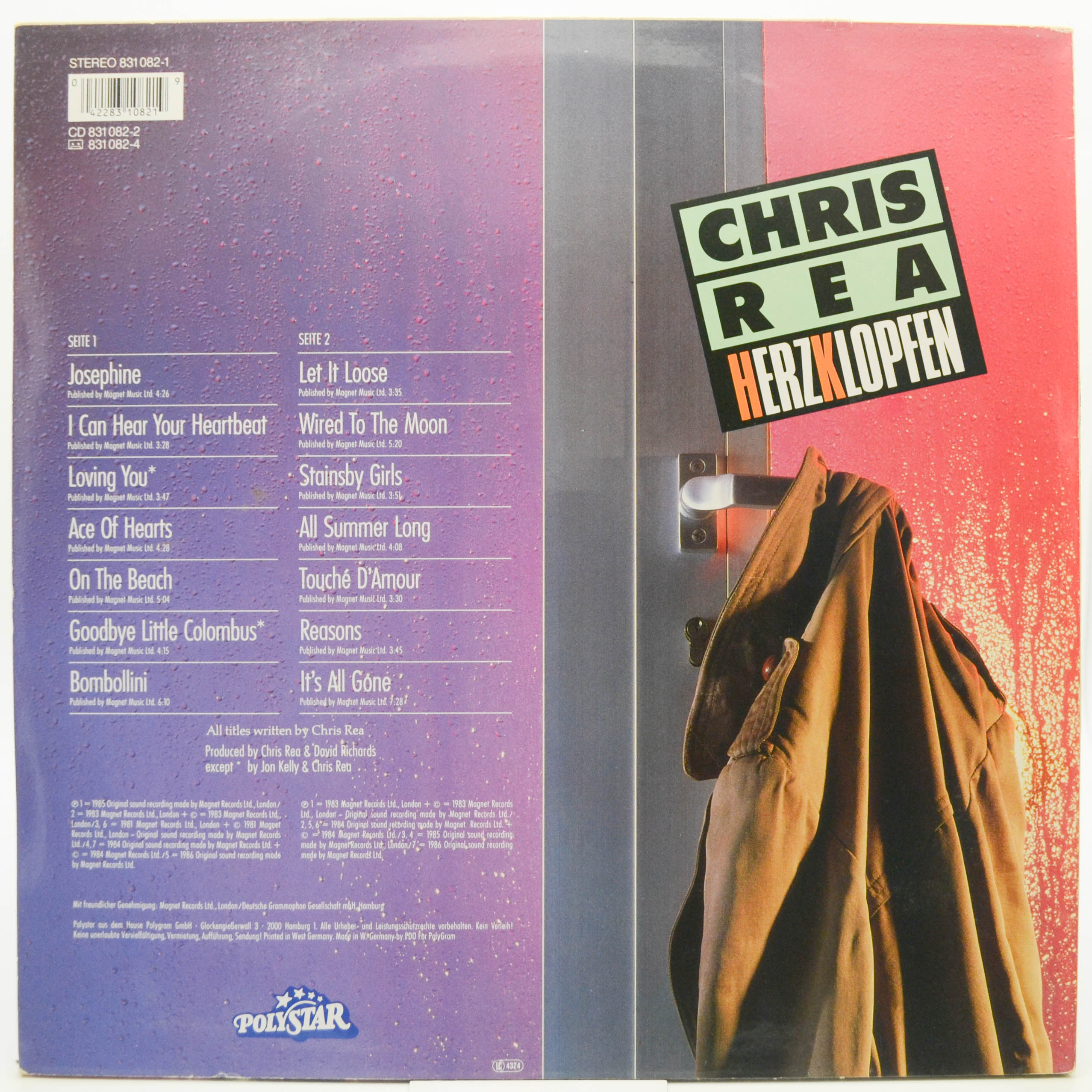 Chris Rea — Herzklopfen, 1986