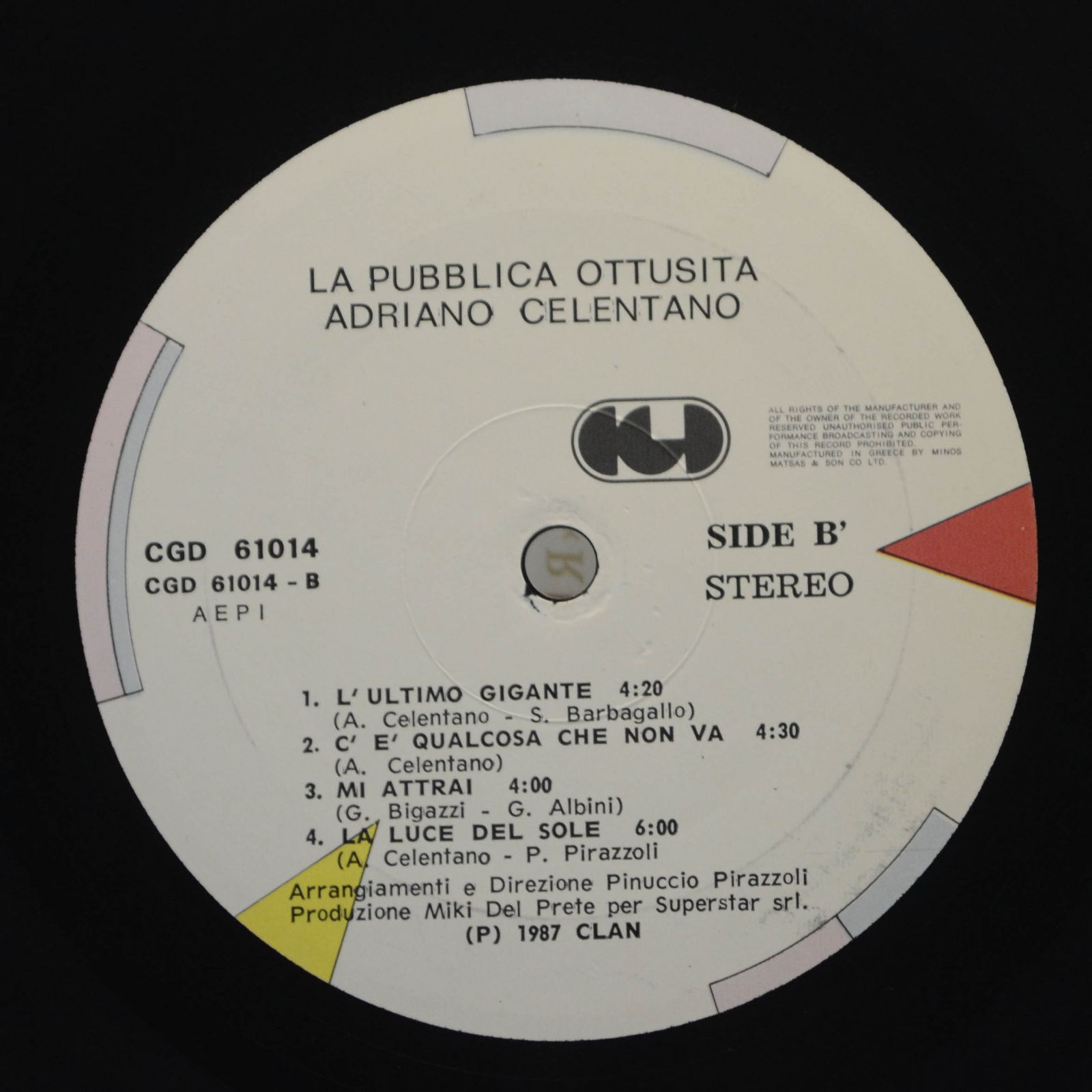 Adriano Celentano — La Pubblica Ottusità, 1987