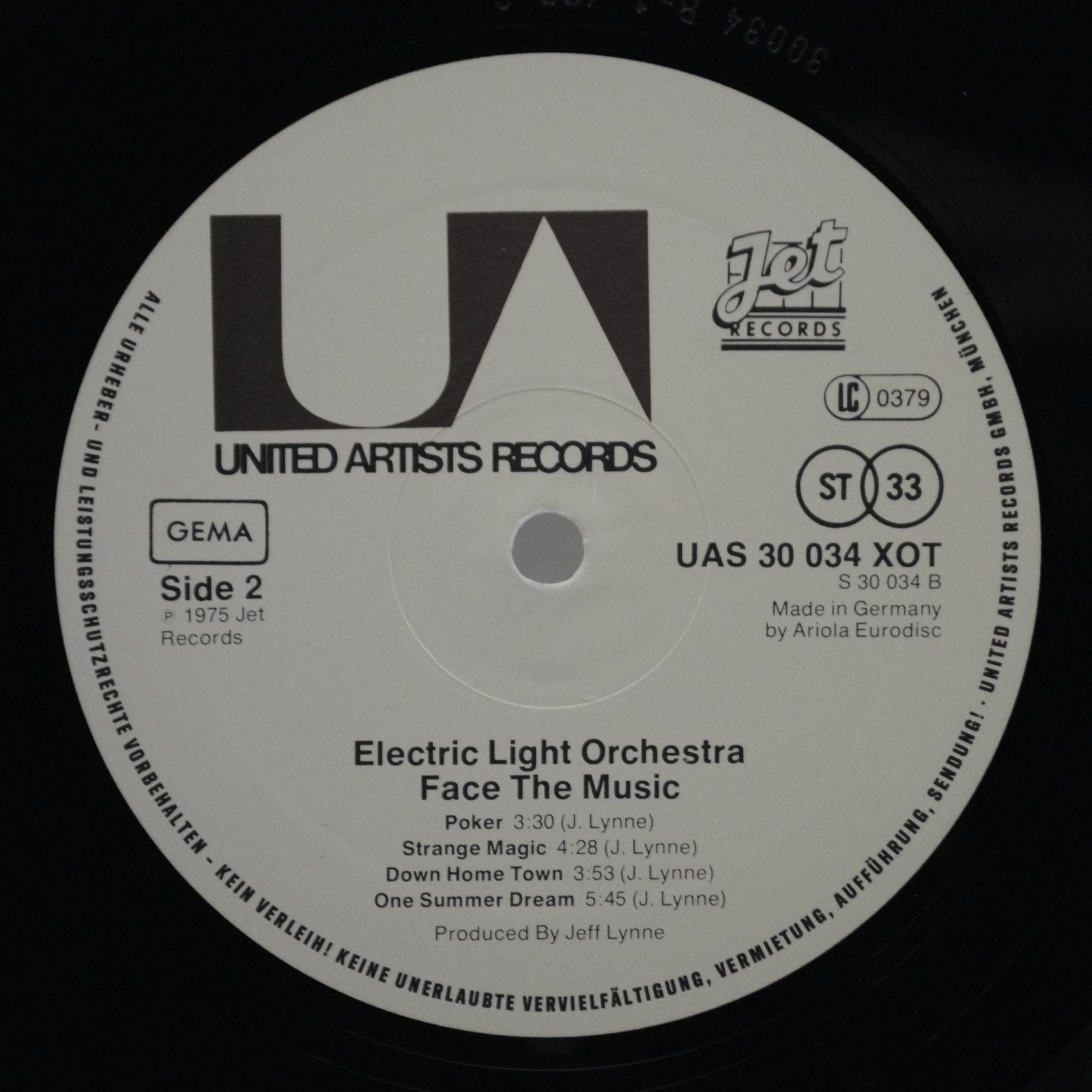 Electric Light Orchestra — Face The Music, 1975