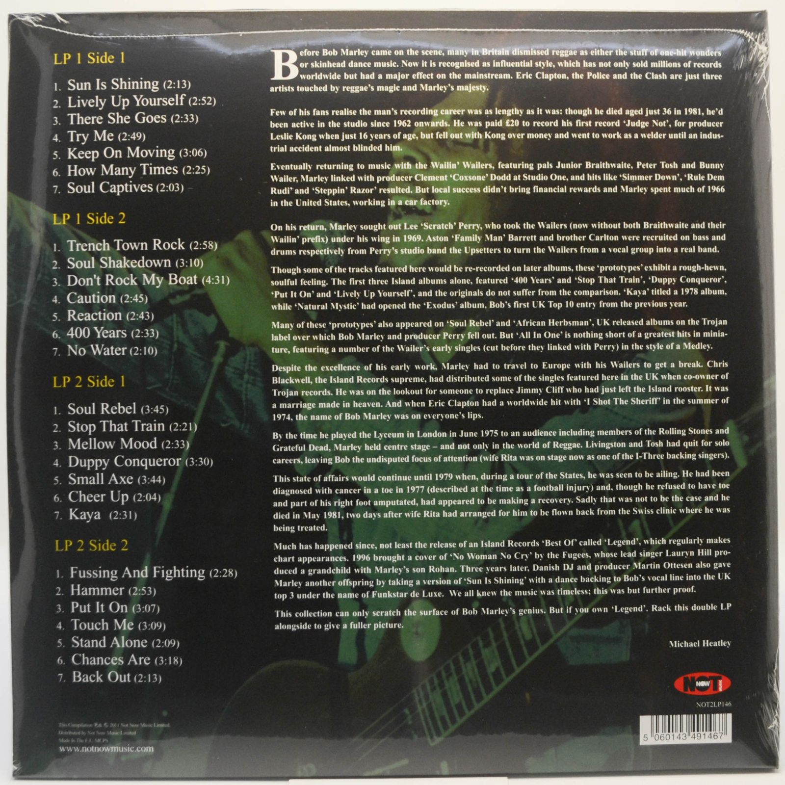 Bob Marley & The Wailers — A Legend Reggae Classics (2LP), 2011