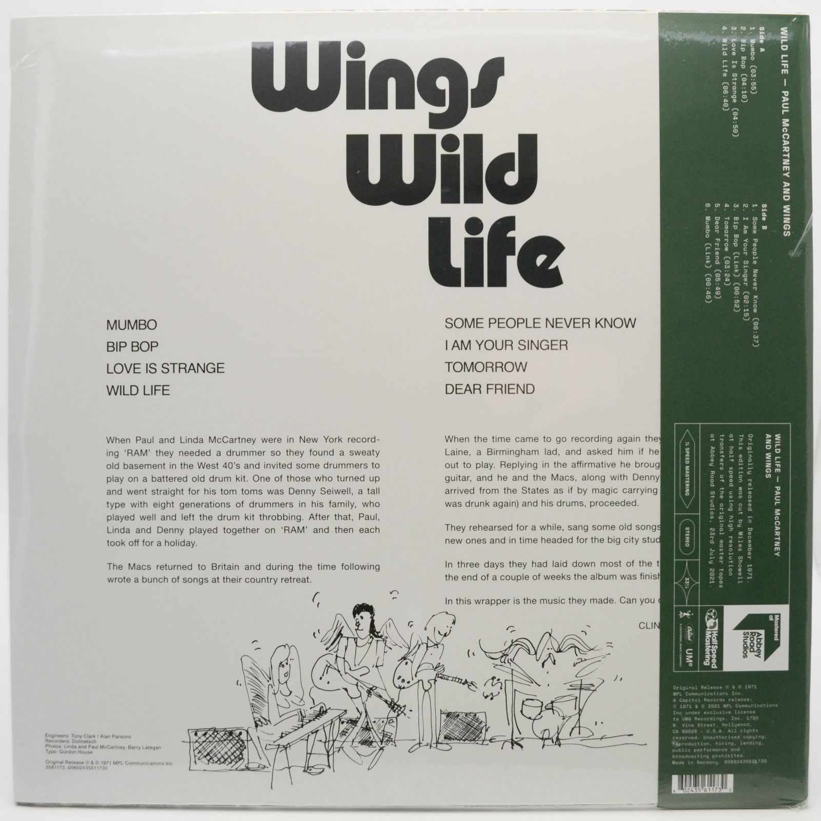Paul McCartney And Wings — Wild Life, 1971
