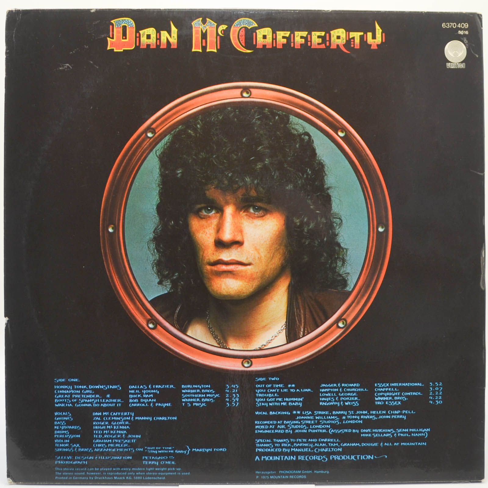Dan McCafferty — Dan McCafferty, 1975