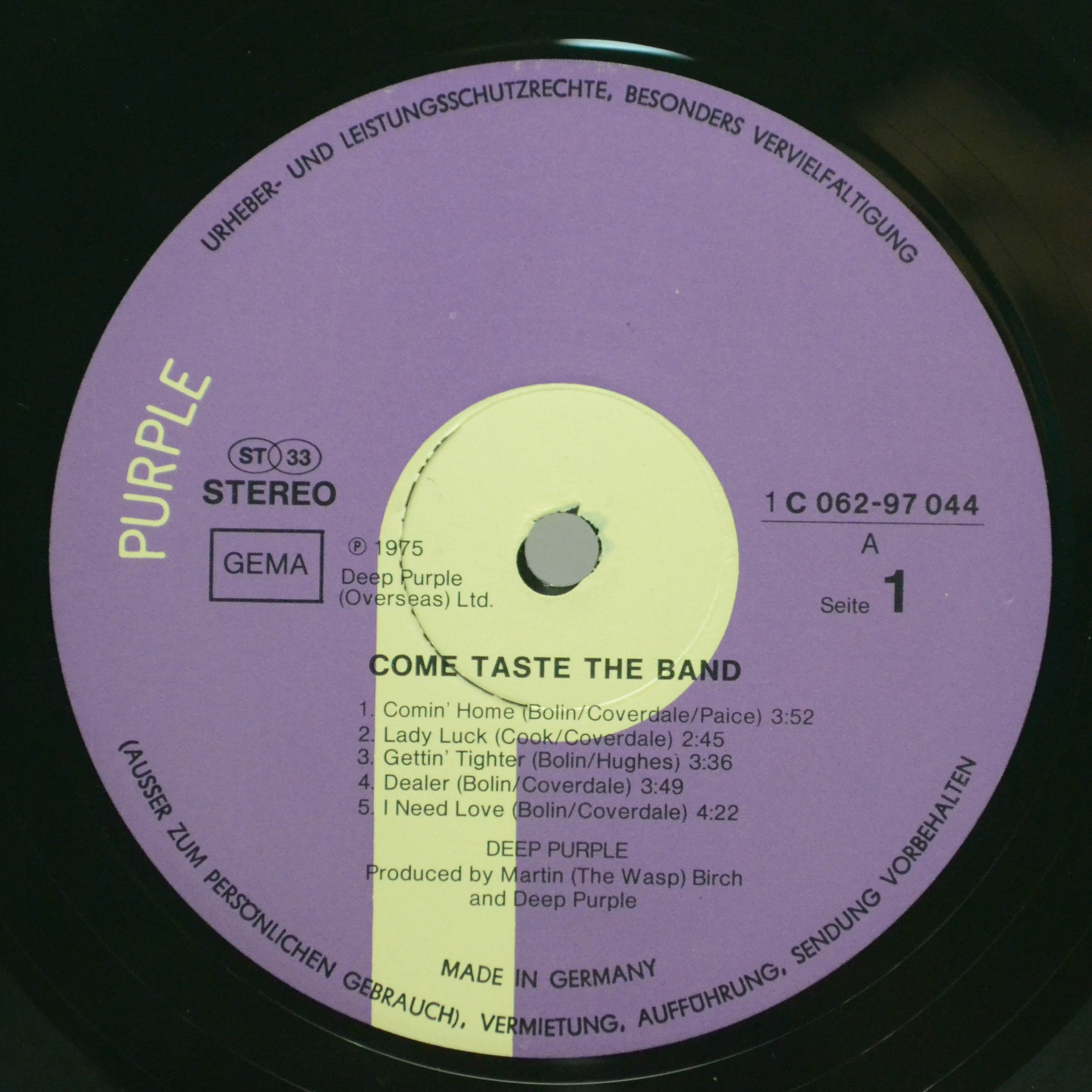 Deep Purple — Come Taste The Band, 1975