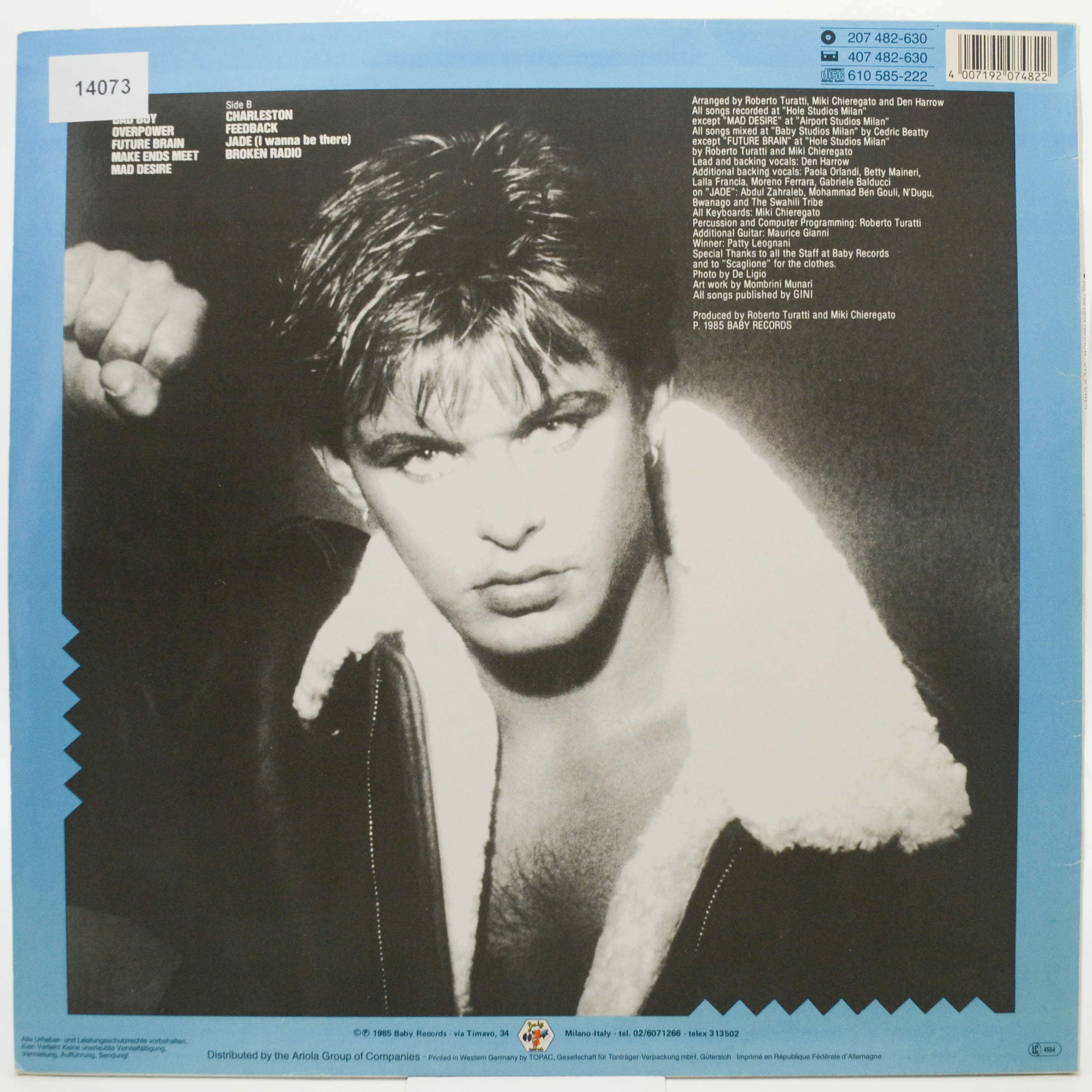 Den Harrow — Overpower, 1986