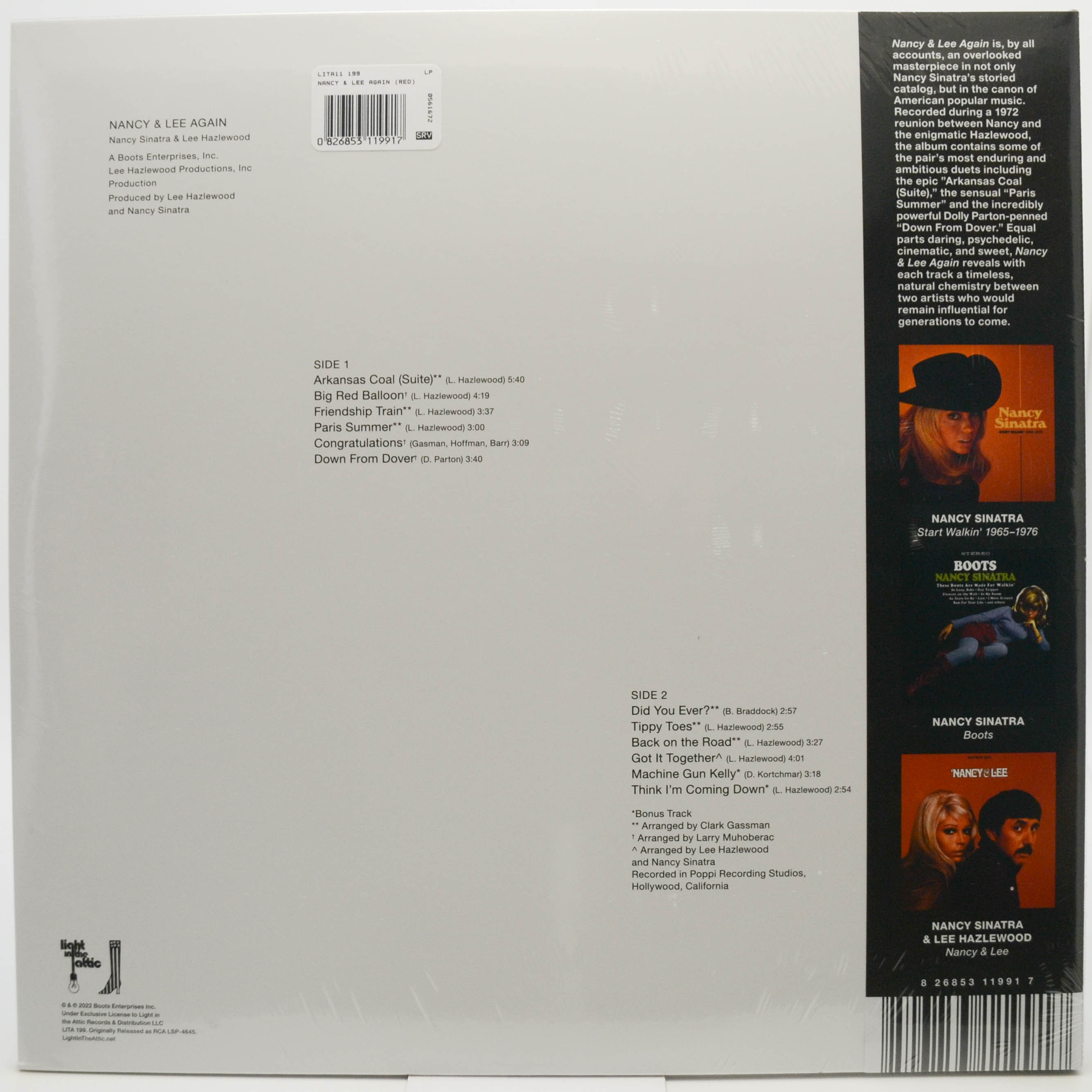 Nancy Sinatra & Lee Hazlewood — Nancy & Lee Again (USA), 1971