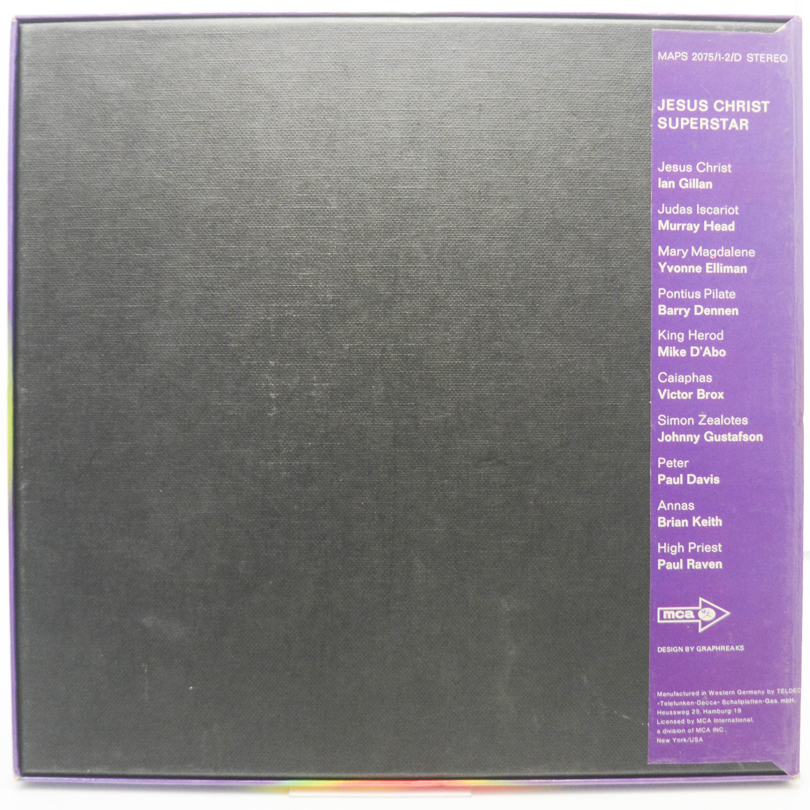 Various — Jesus Christ Superstar (2LP, Box-set, booklet), 1970