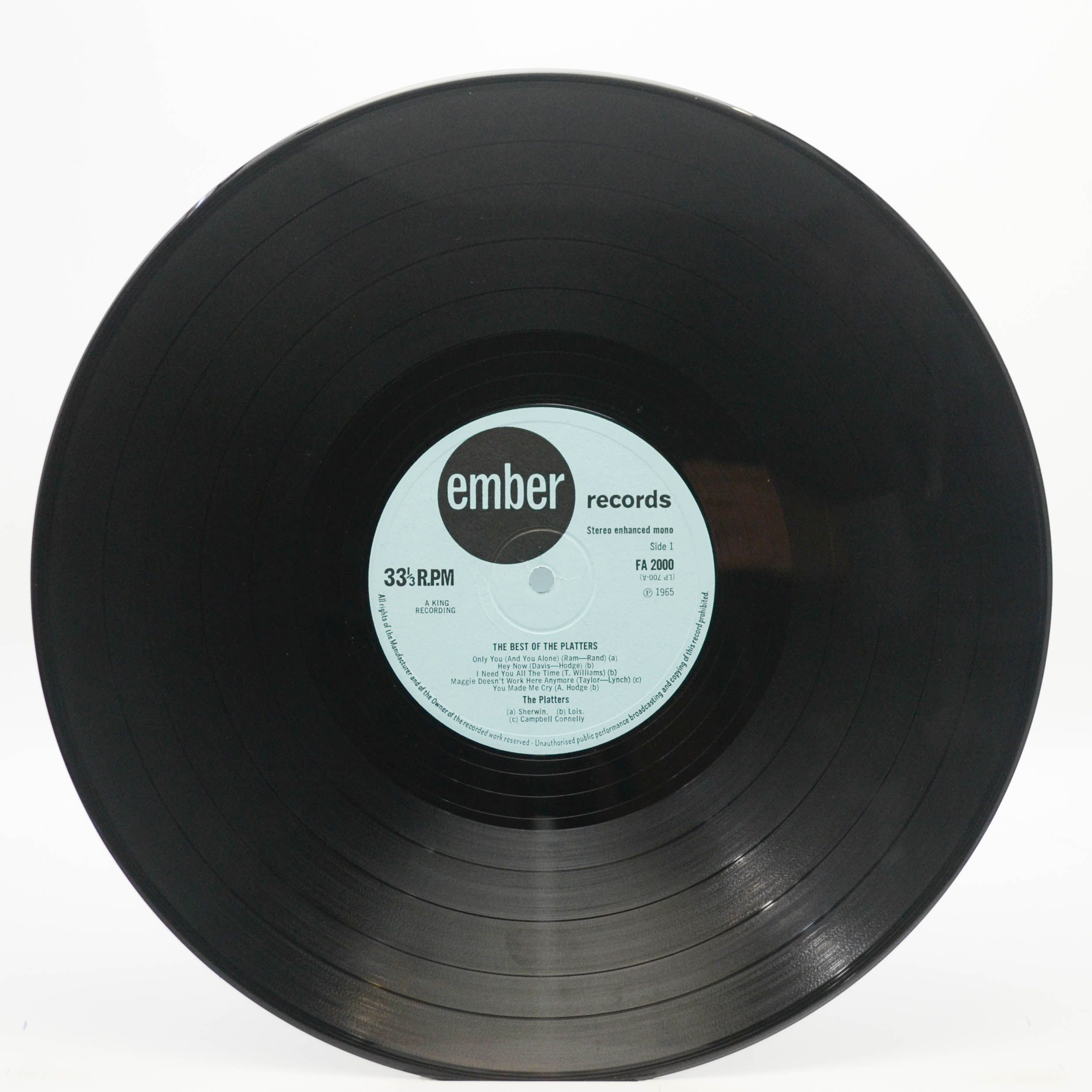 Platters — The Best Of The Platters (UK), 1962