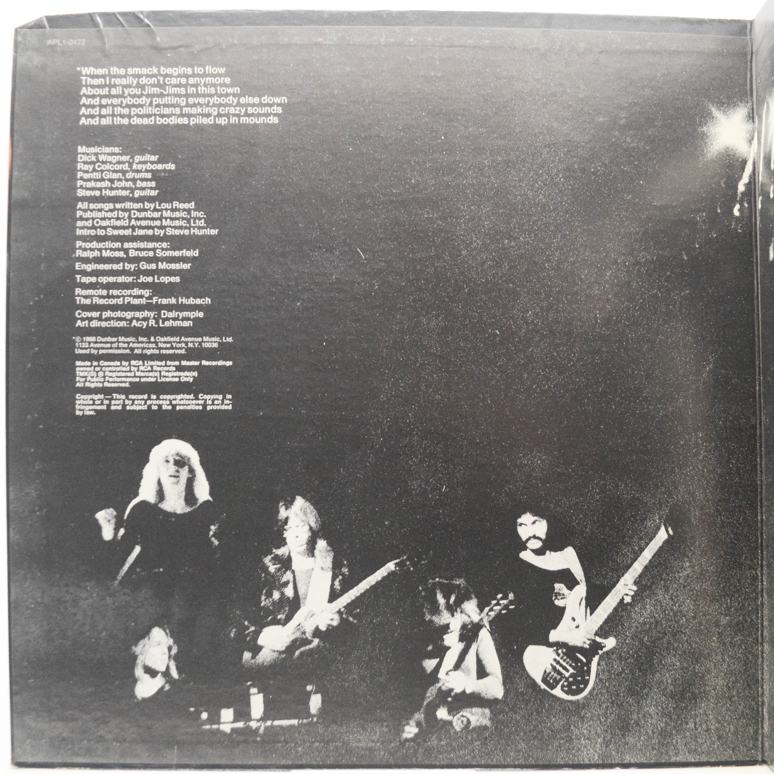 Lou Reed — Rock N Roll Animal, 1974