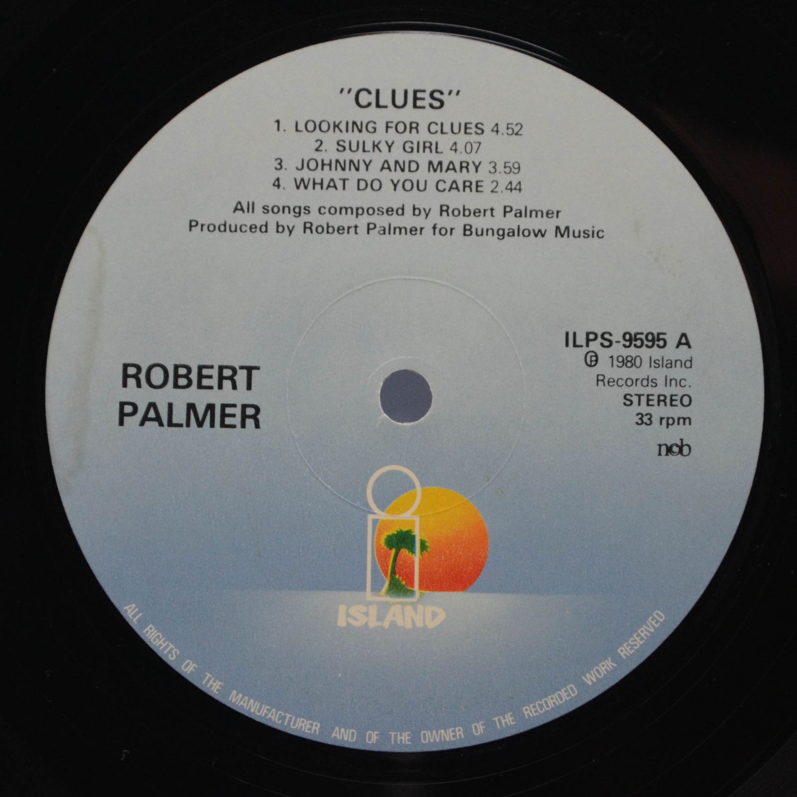 Robert Palmer — Clues, 1980