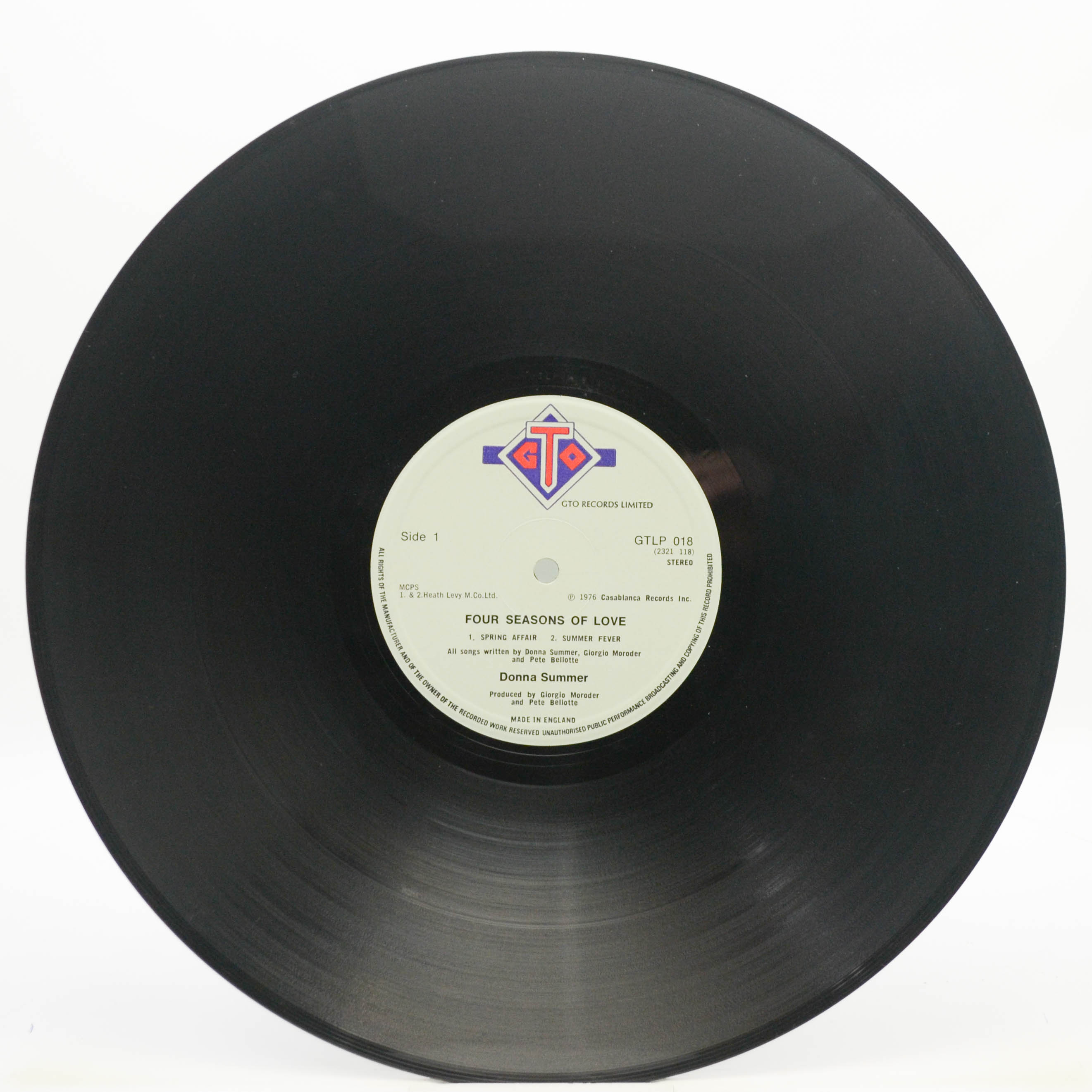 Виниловая пластинка Donna Summer — Four Seasons Of Love (UK), 1976