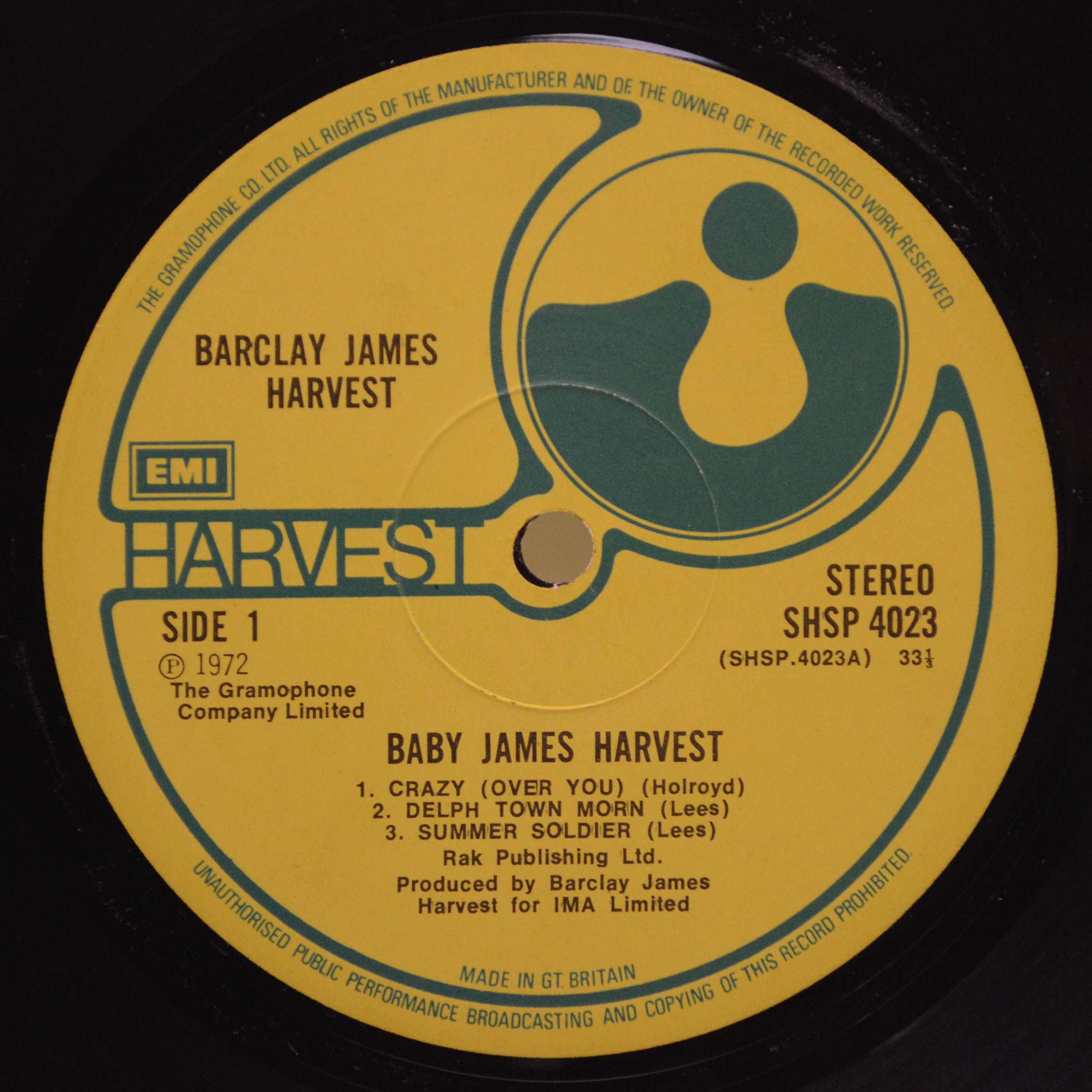 Barclay James Harvest — Baby James Harvest (1-st, UK), 1972