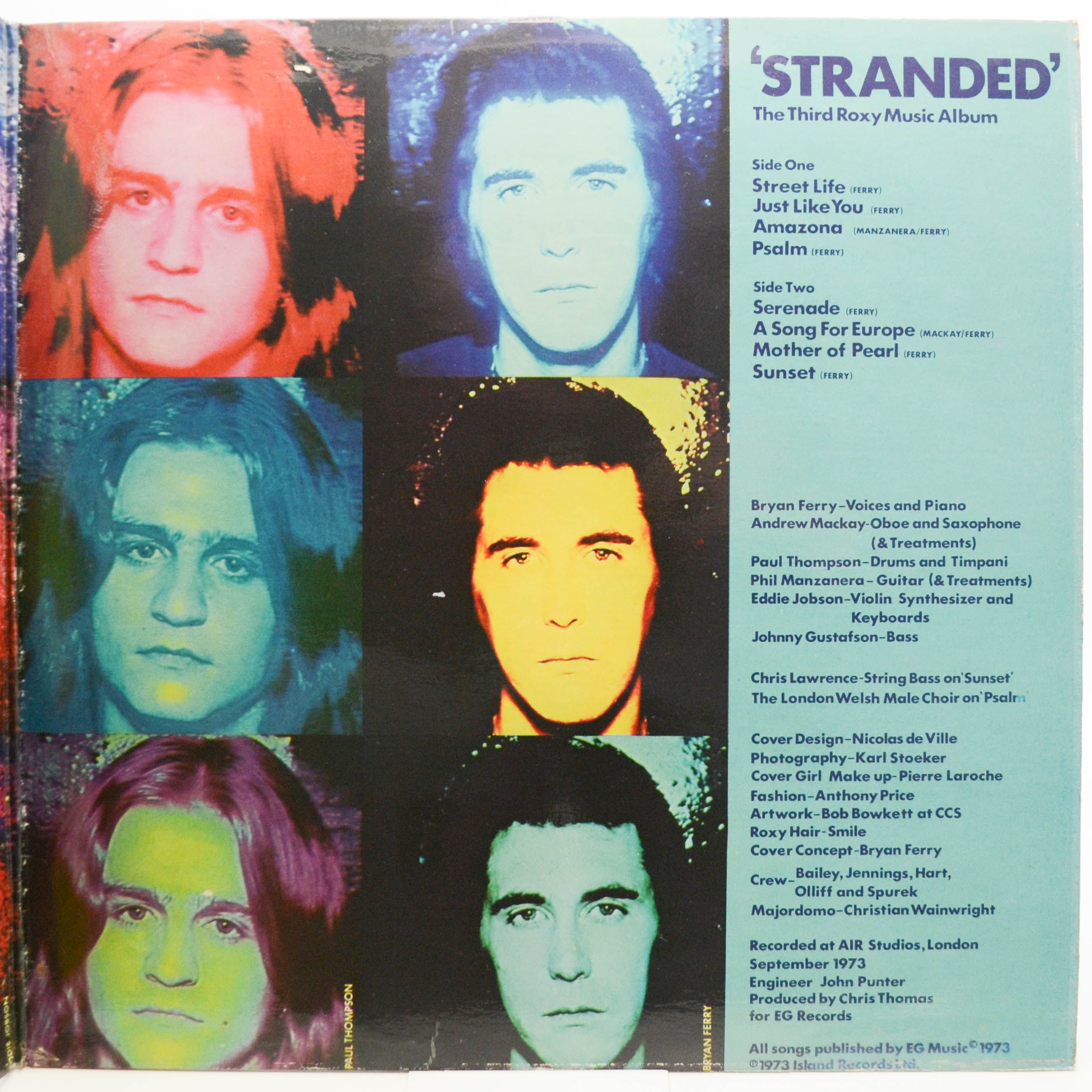 Roxy Music — Stranded (1-st, UK), 1973