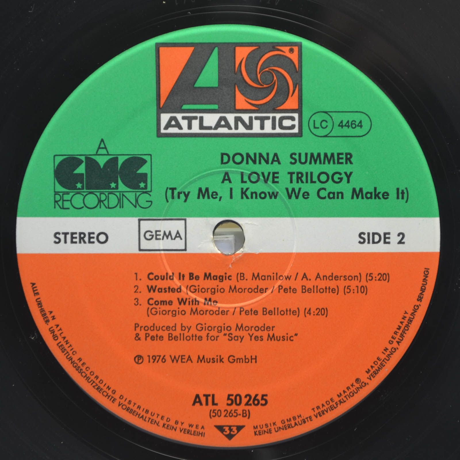 Donna Summer — A Love Trilogy, 1976