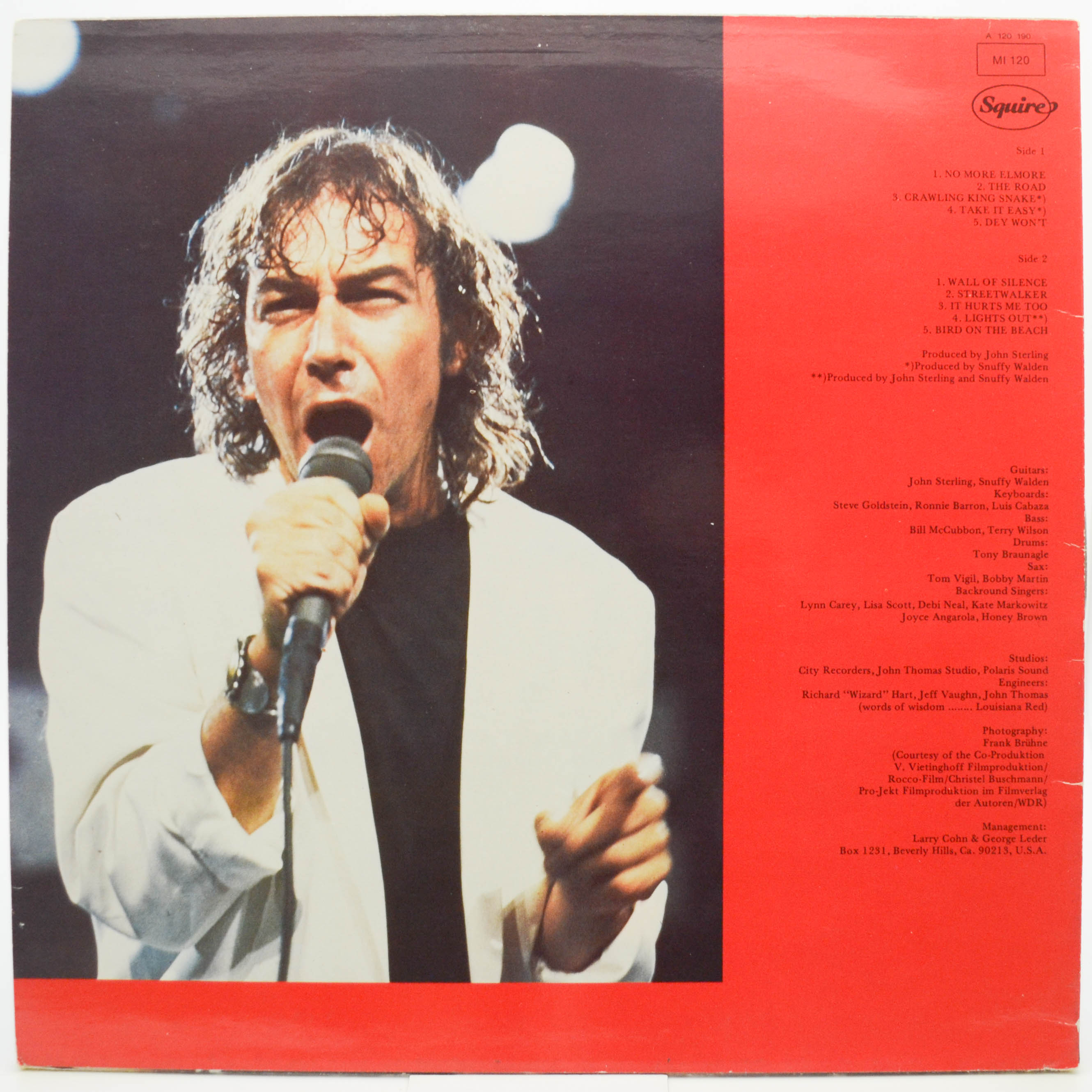 Eric Burdon Band — Music For Film / Musique Pour Film "Comeback", 1982