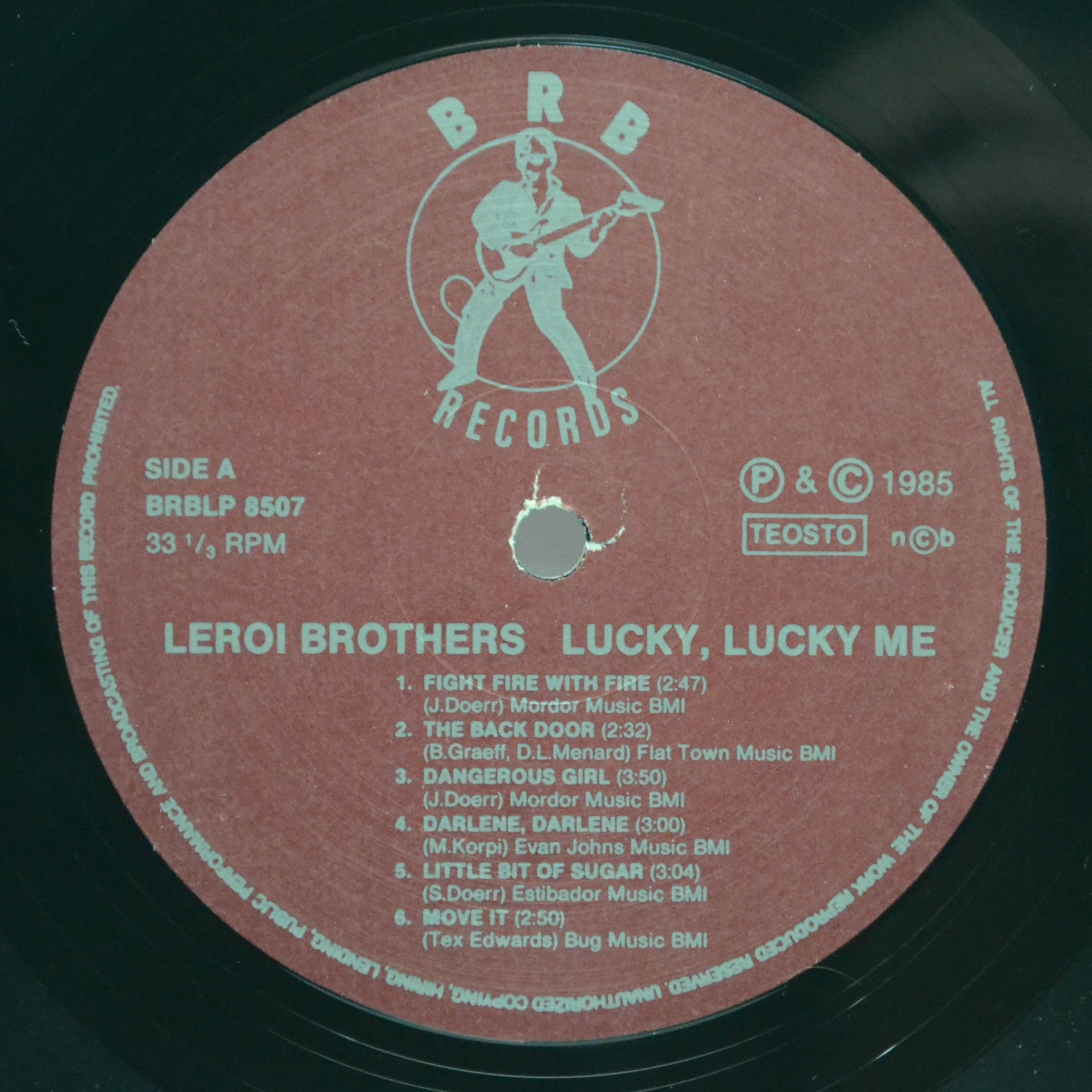 Виниловая пластинка Leroi Brothers — Lucky Lucky Me, 1985