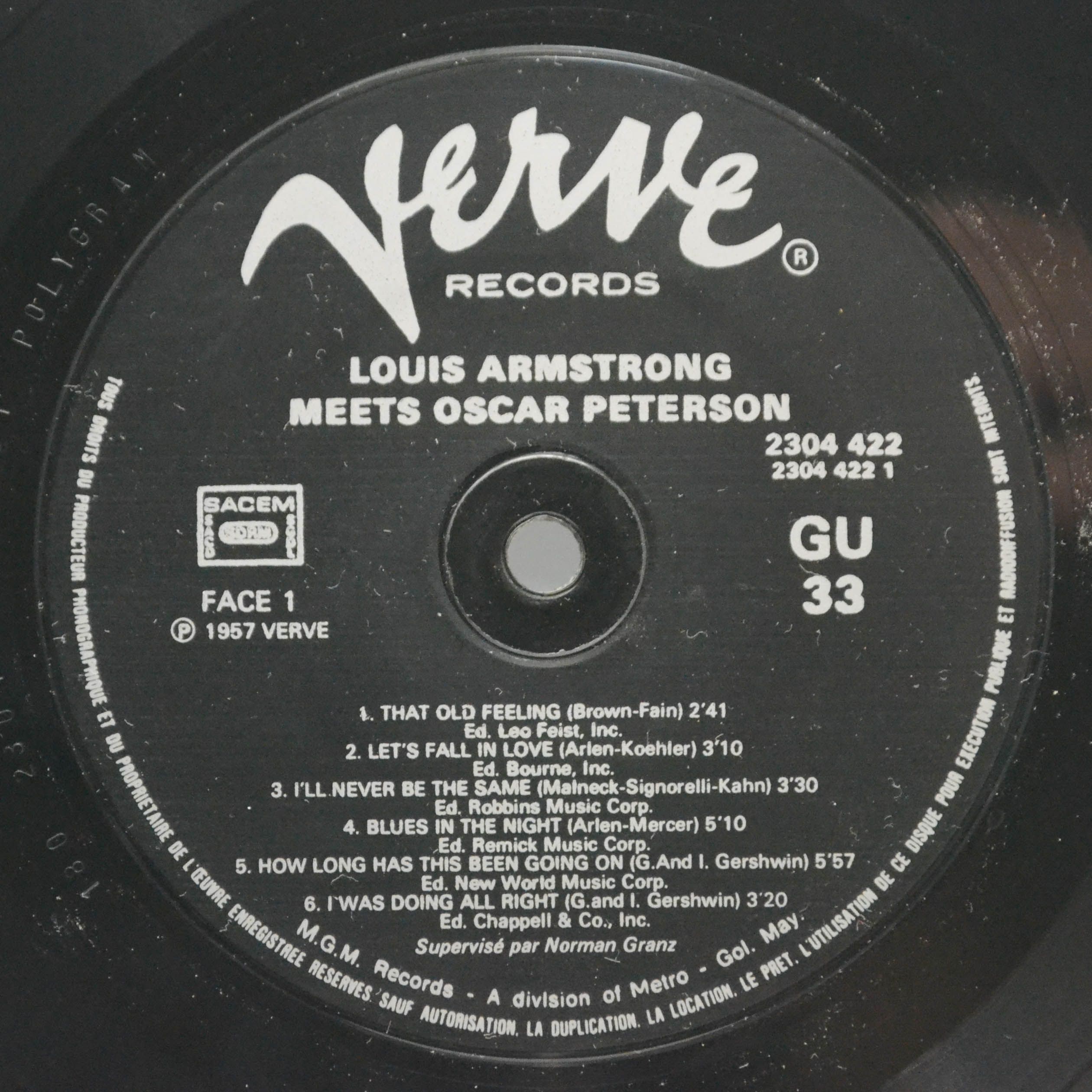 Louis Armstrong, Oscar Peterson — Louis Armstrong Meets Oscar Peterson, 1959