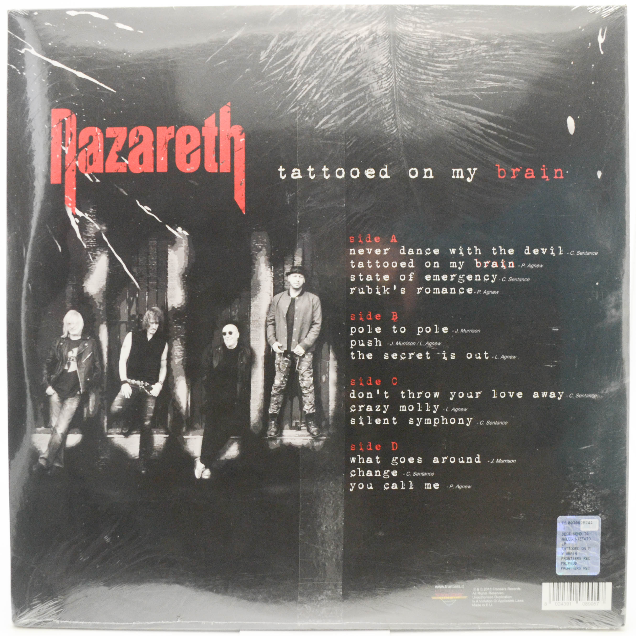 Nazareth — Tattooed On My Brain (2LP), 2018