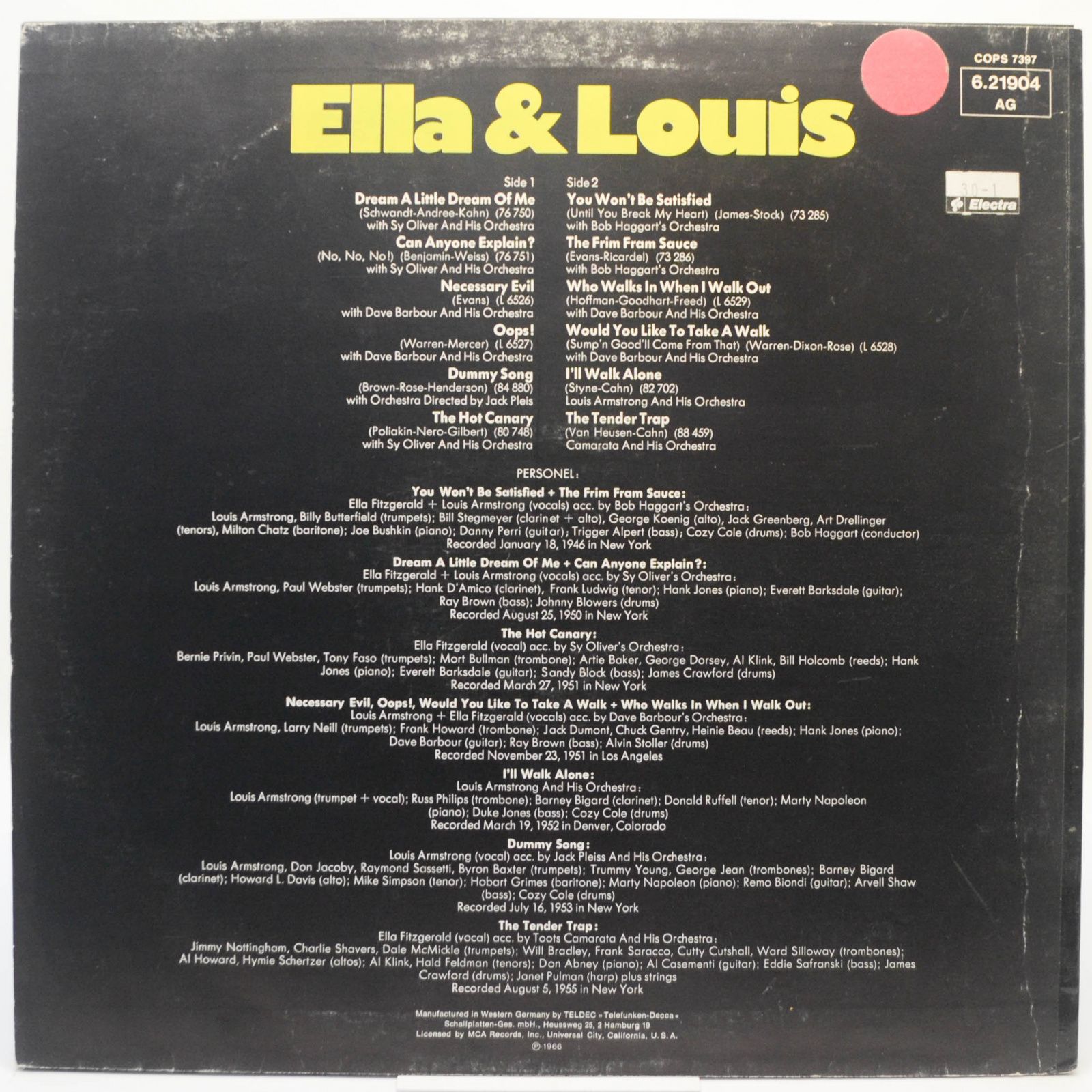 Ella & Louis — Ella & Louis, 1961