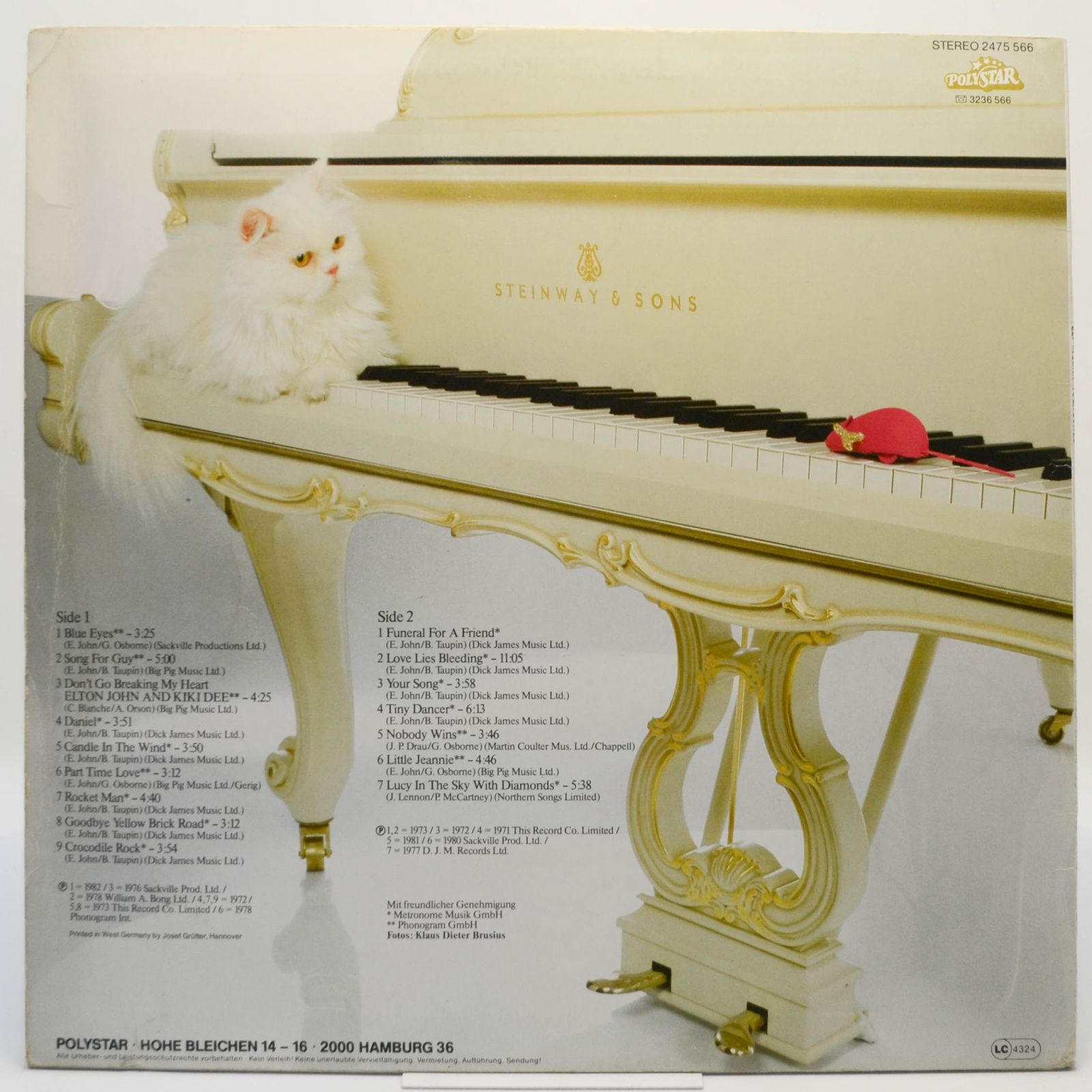 Elton John — Your Songs (Die Grosse Edition Seiner Romantischen Welthits), 1982