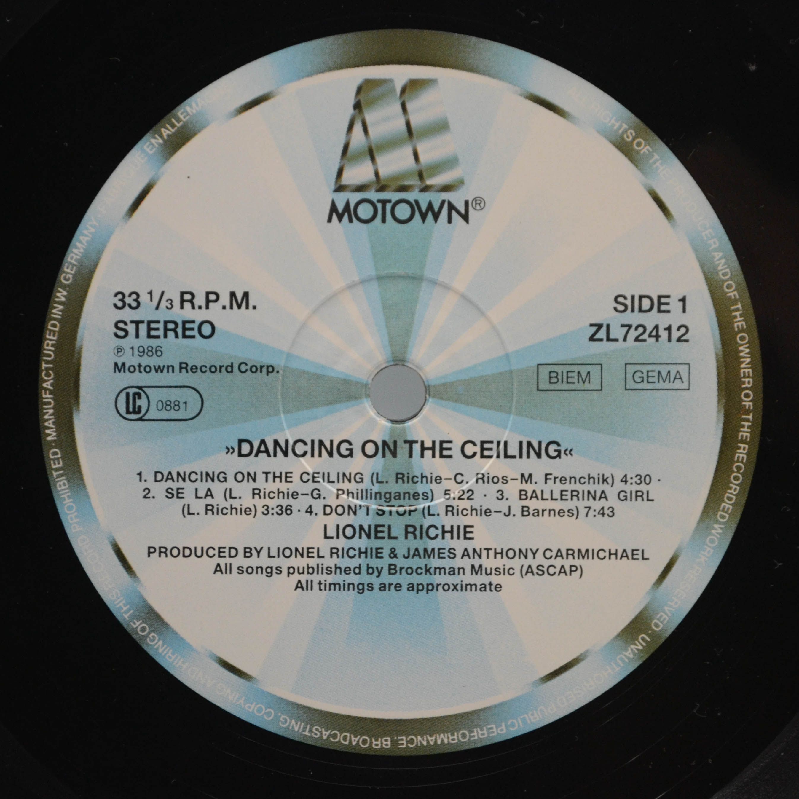 Lionel Richie — Dancing On The Ceiling, 1986