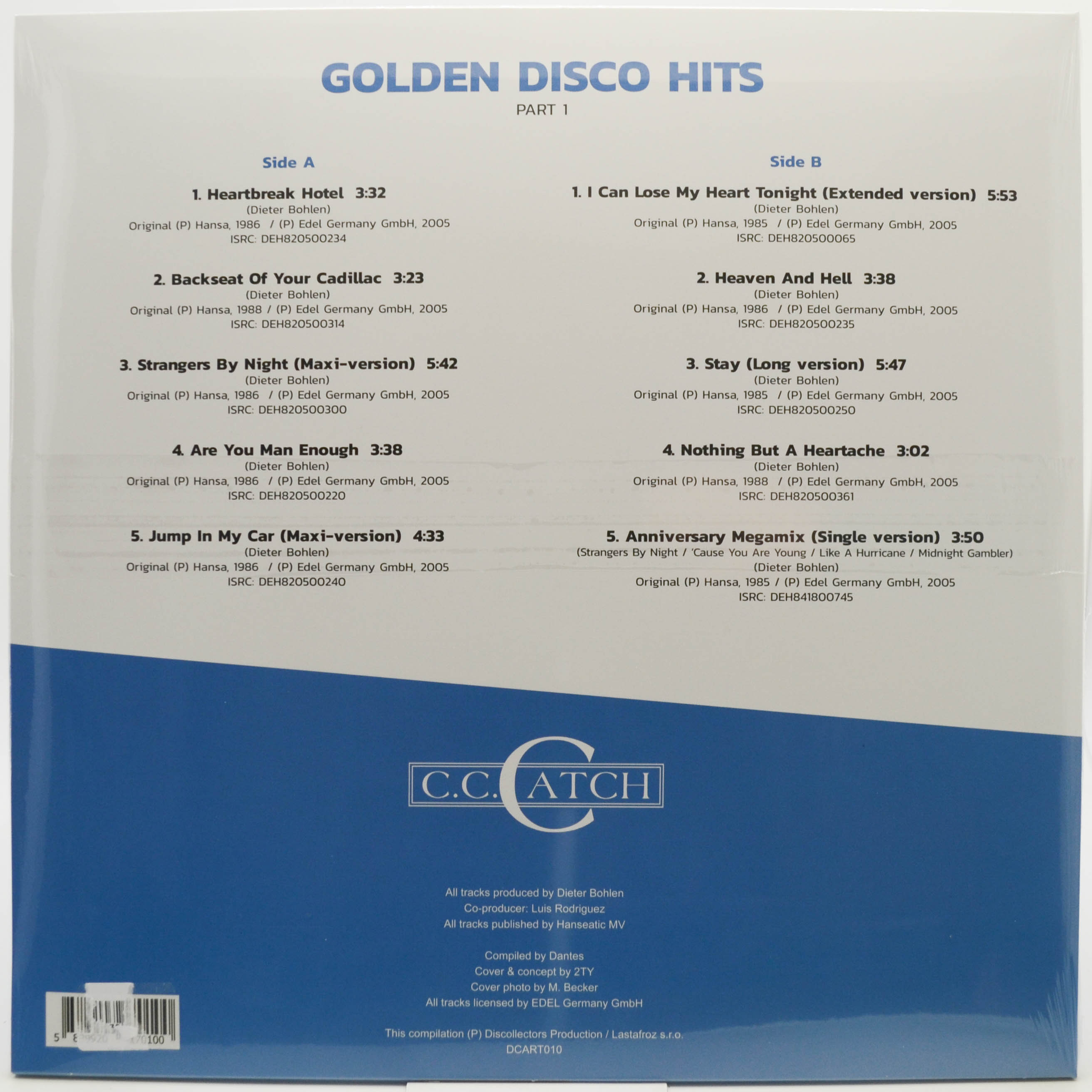 C.C. Catch — Golden Disco Hits (Part 1), 2020